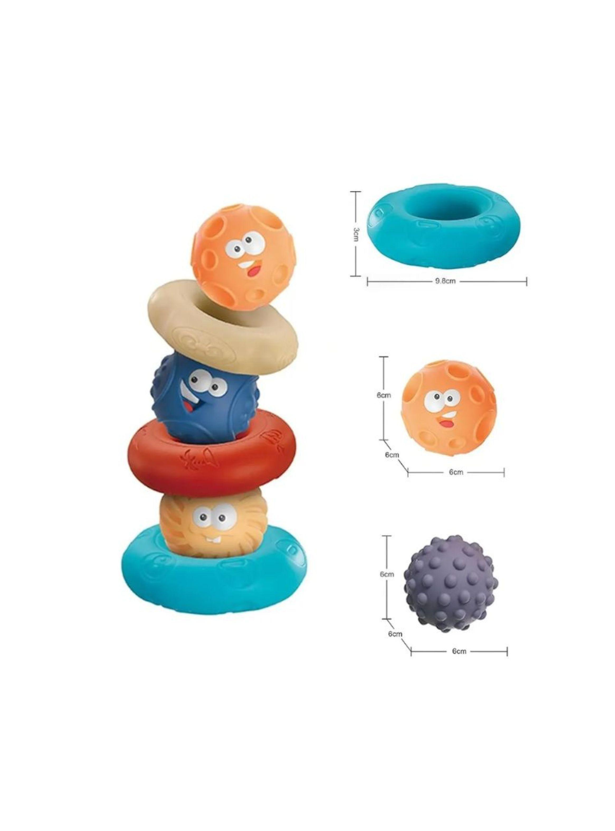 Jenga Juguete Sensorial 6 Piezas Pelota De Goma Suave-2