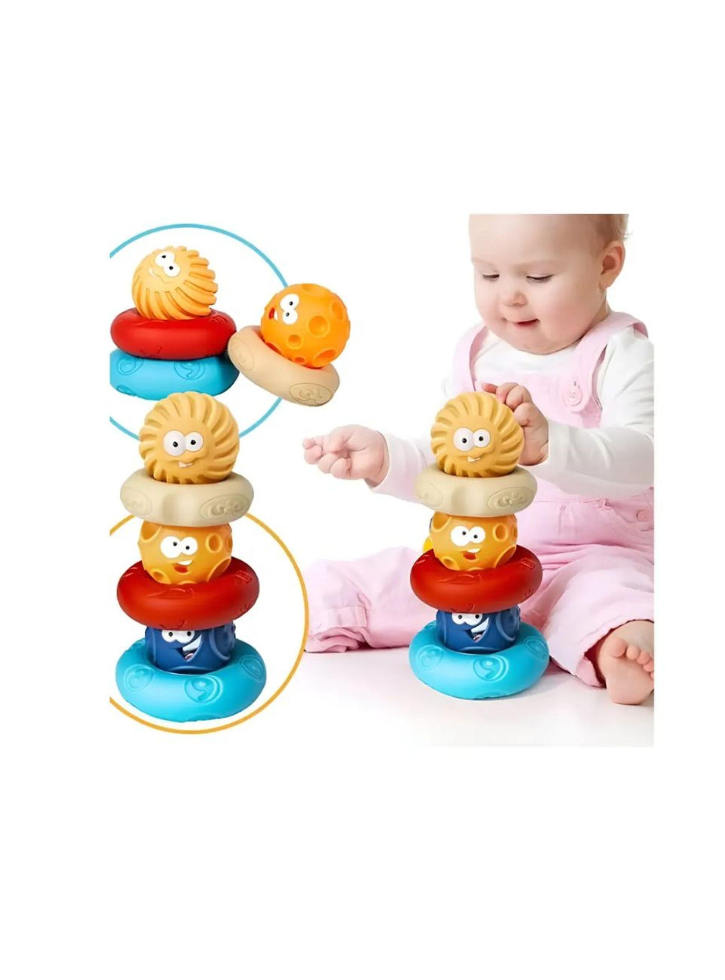 Jenga Juguete Sensorial 6 Piezas Pelota De Goma Suave-3