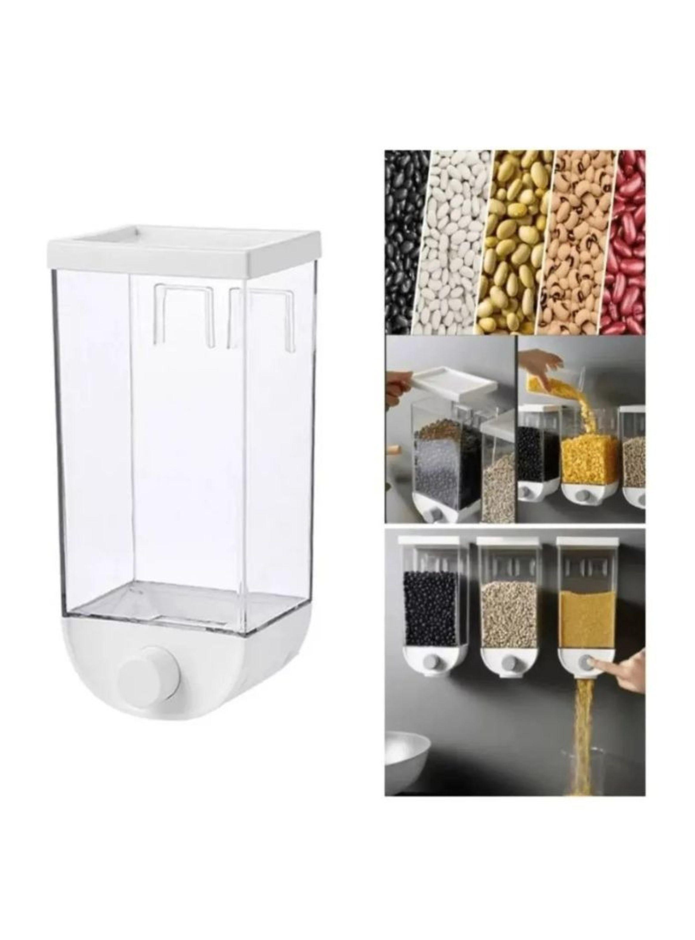  Dispensador De Alimentos De Pared Organizador De Cocina Blanco-1