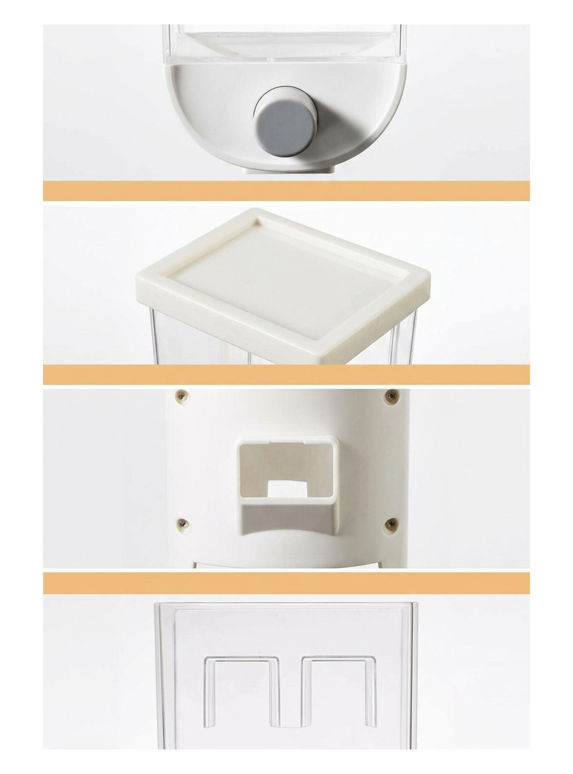  Dispensador De Alimentos De Pared Organizador De Cocina Blanco-2