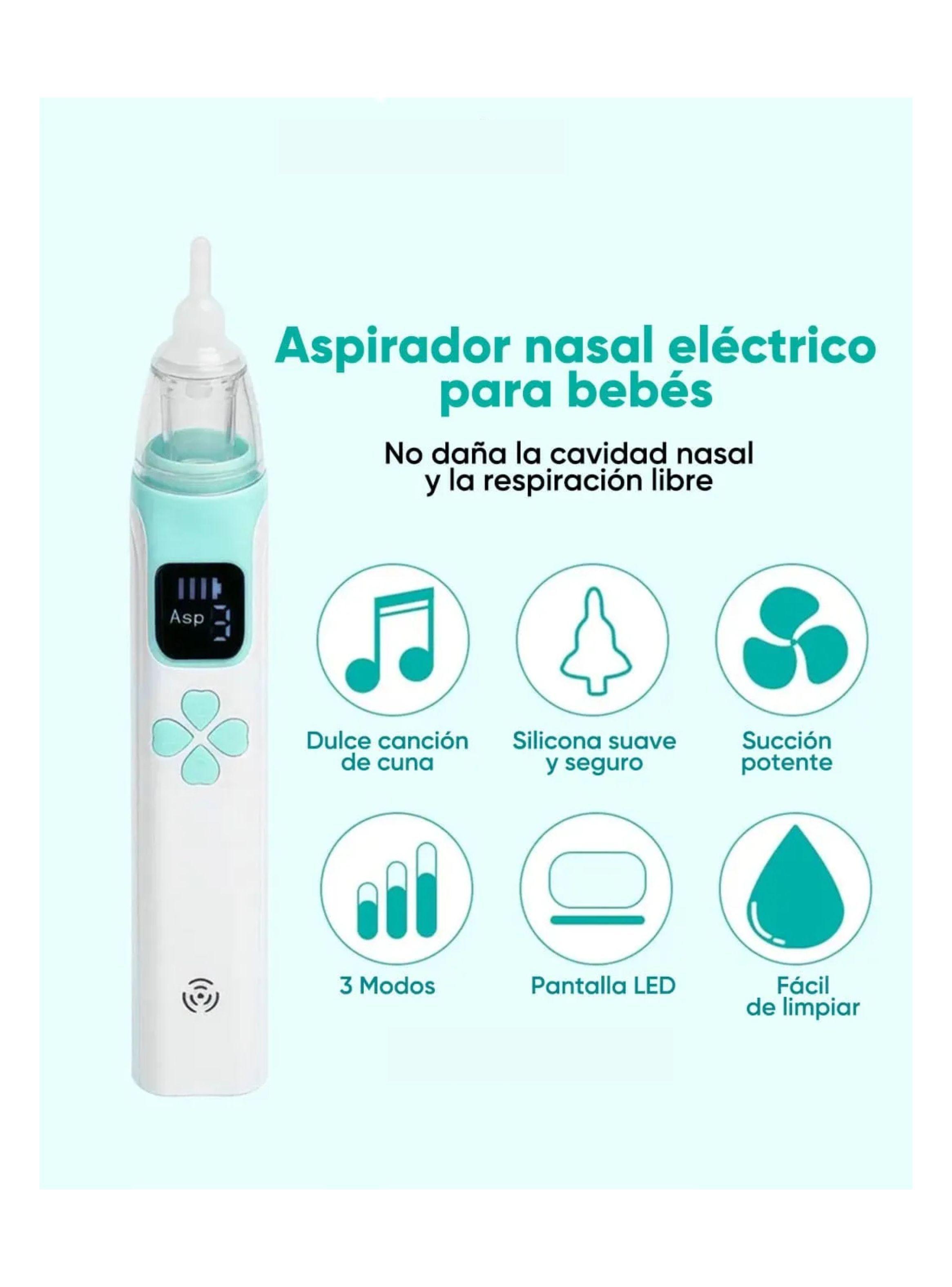 Aspirador Nasal Electrico Para Bebe Saca Mocos Limpiador-2