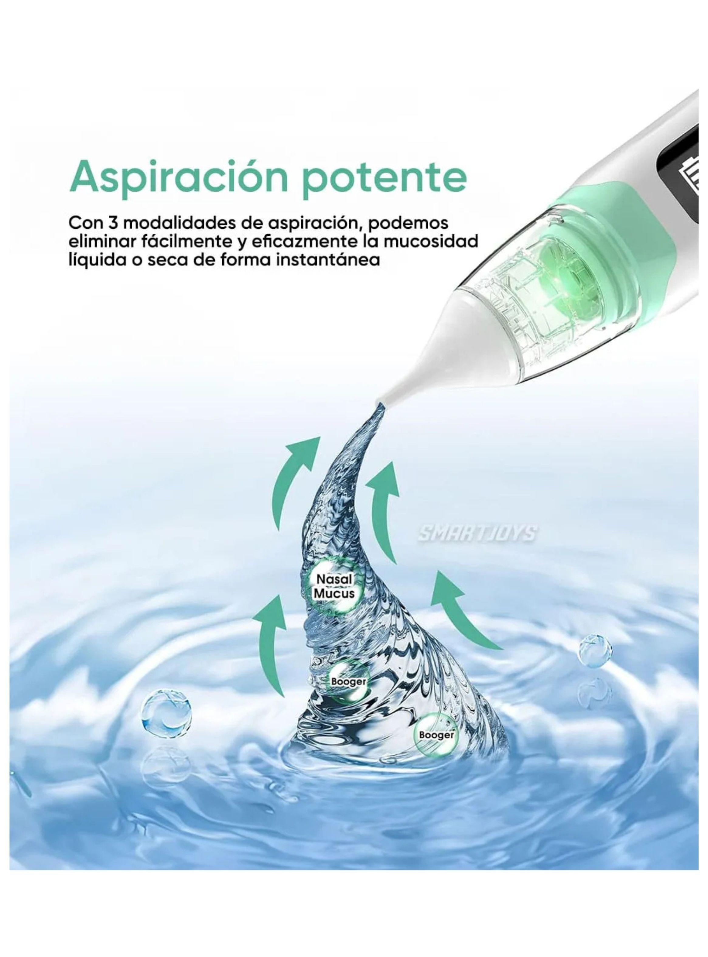 Aspirador Nasal Electrico Para Bebe Saca Mocos Limpiador-3