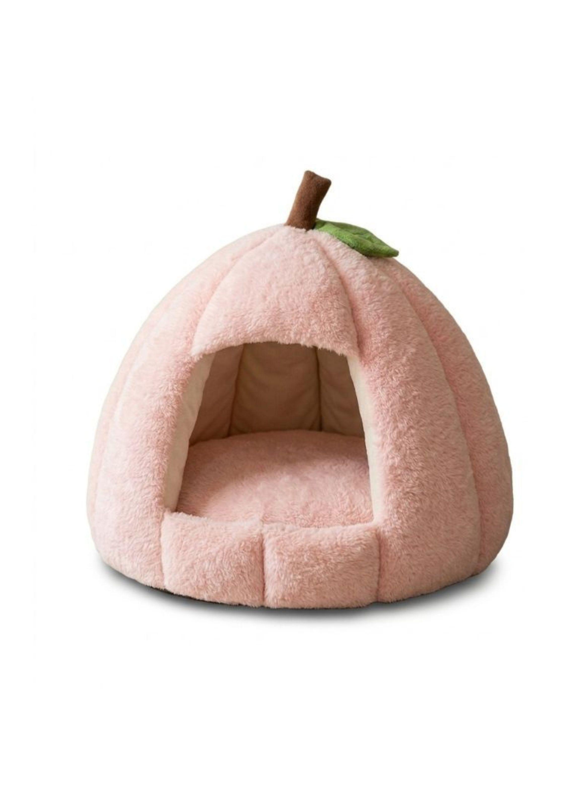 Cama Tipo Cueva Iglú Para Mascotas Perro Gato Felpa Suave 45x45-0