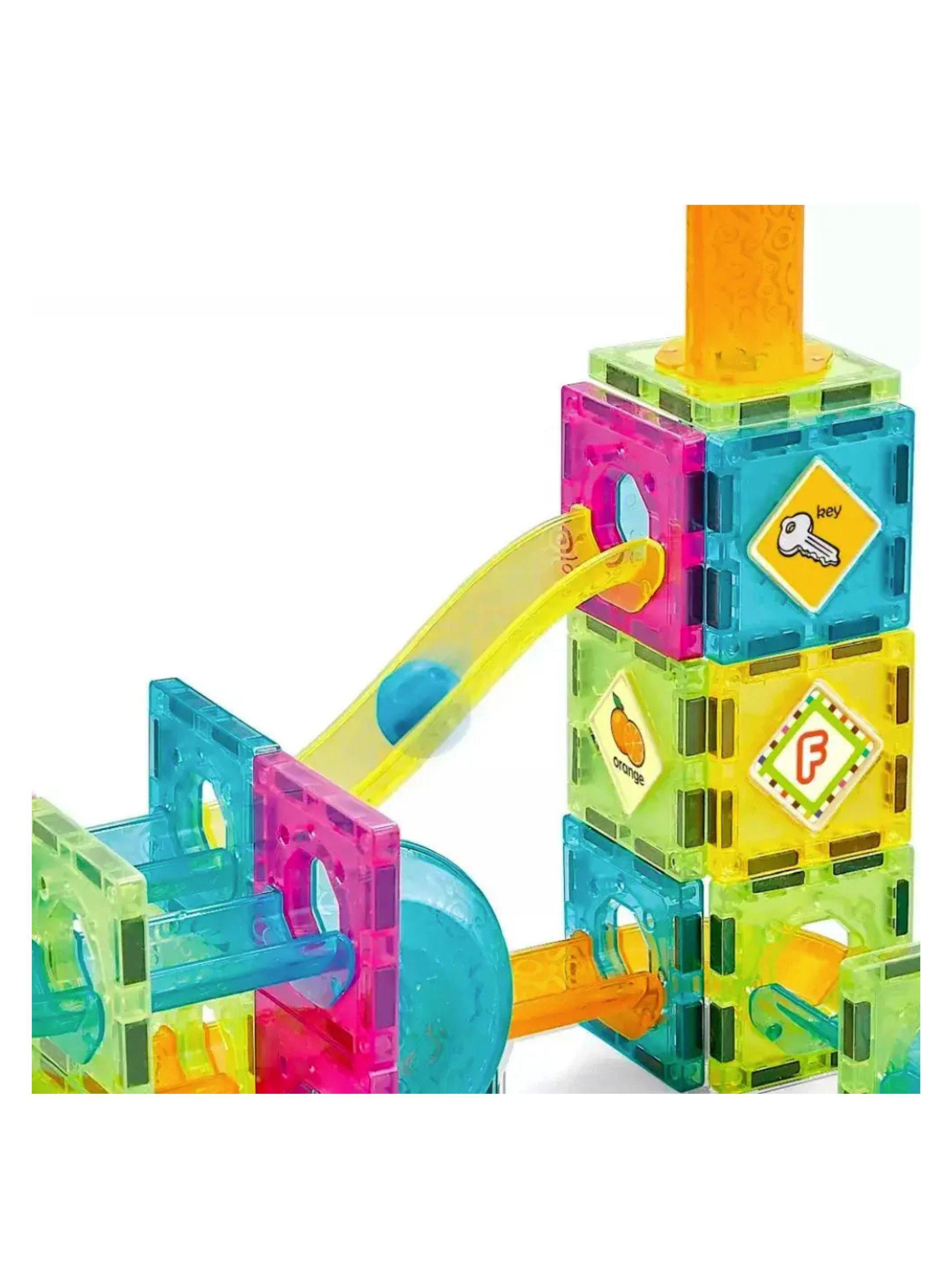 Bloques Magnéticos con Toboganes 91 Piezas-2