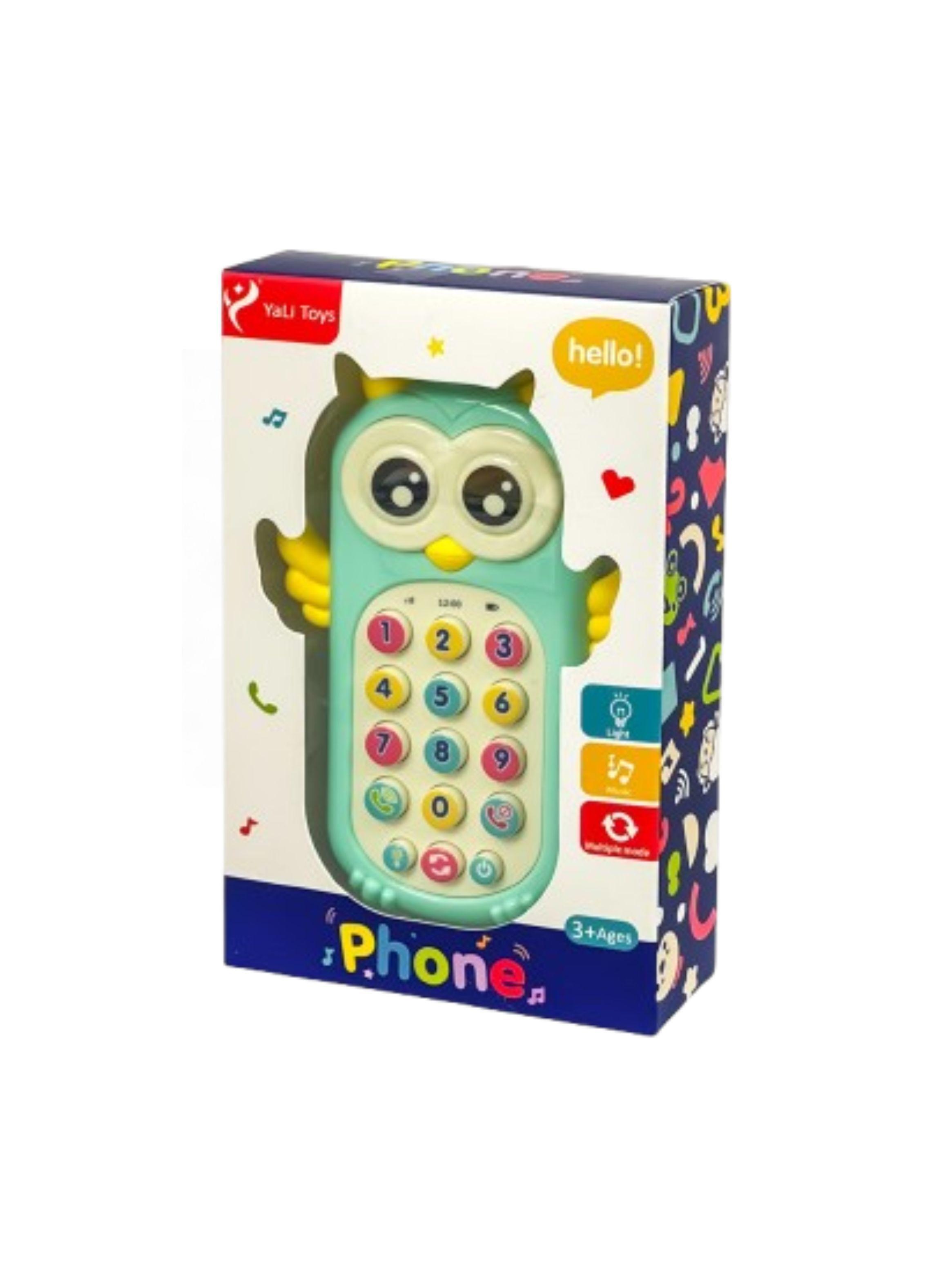 Teléfono de Juguete Interactivo Búho para Niños-0