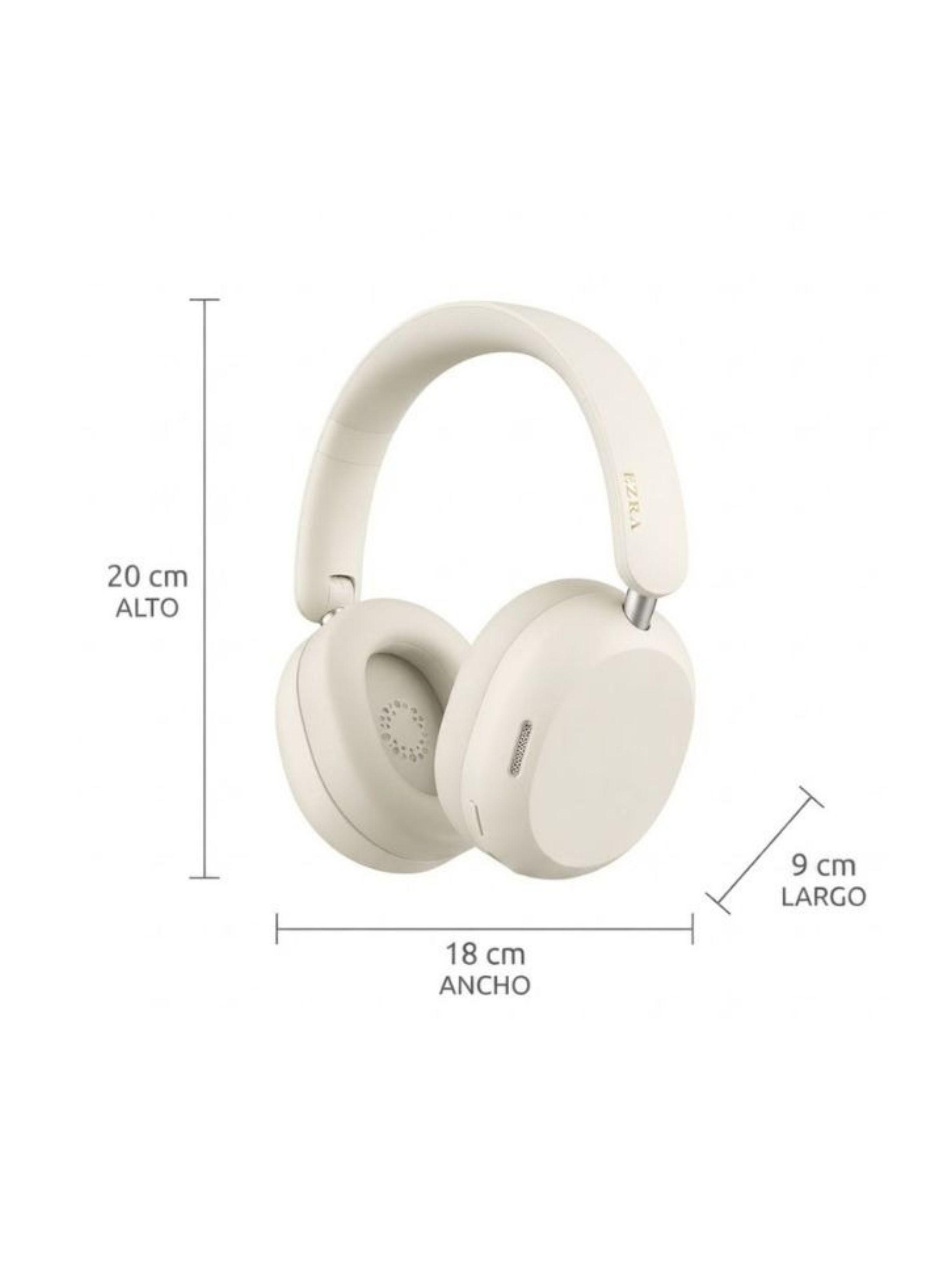 Audífonos Inalámbricos EZRA BW101 ANC Cancelación de Ruido 40H Blanco-1