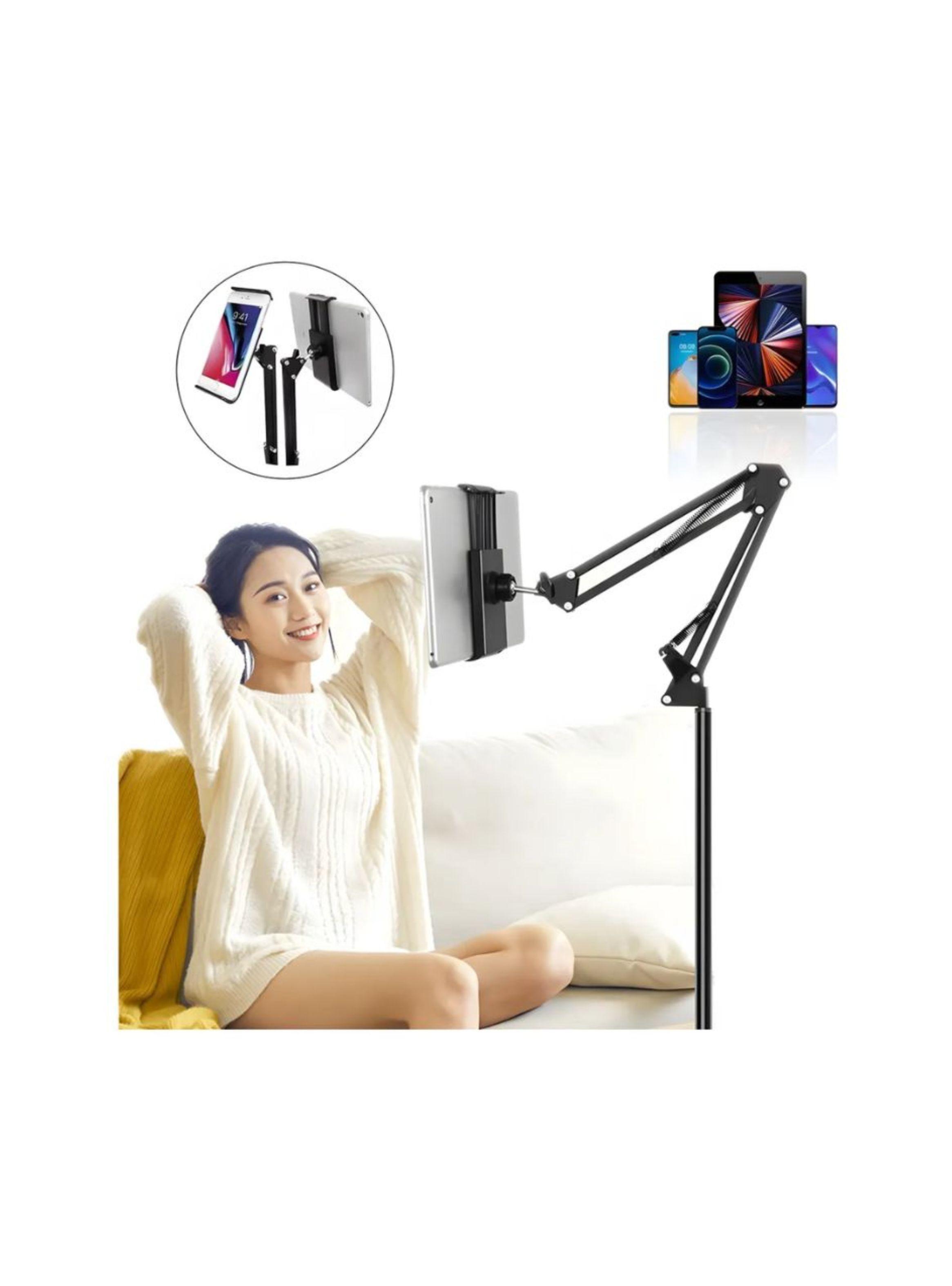Soporte Suelo Ajustable Para iPad Teléfono 360º-3