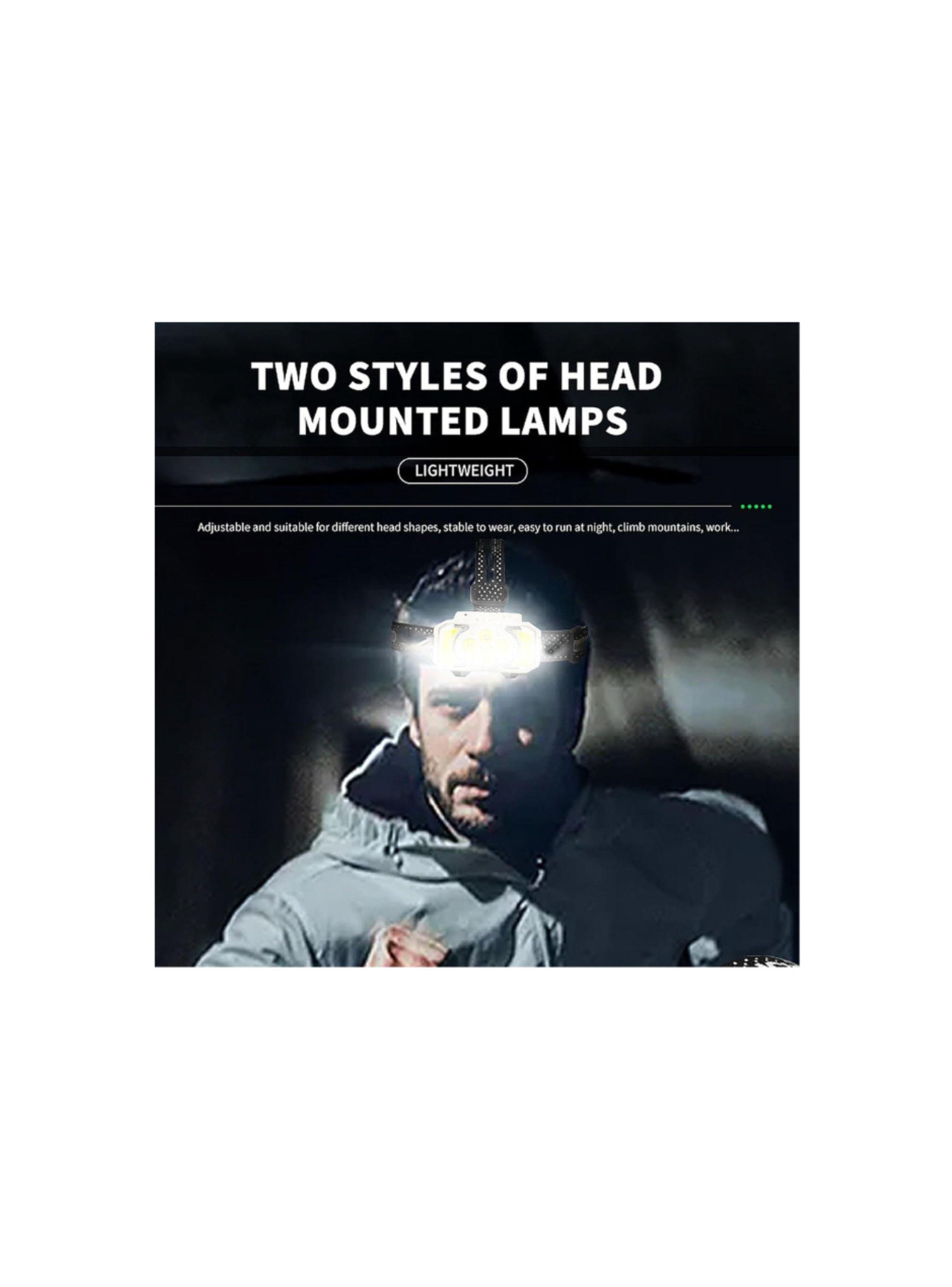 Linterna Led Minera De Cabeza Recargable 4 Modos Luz 816S-2