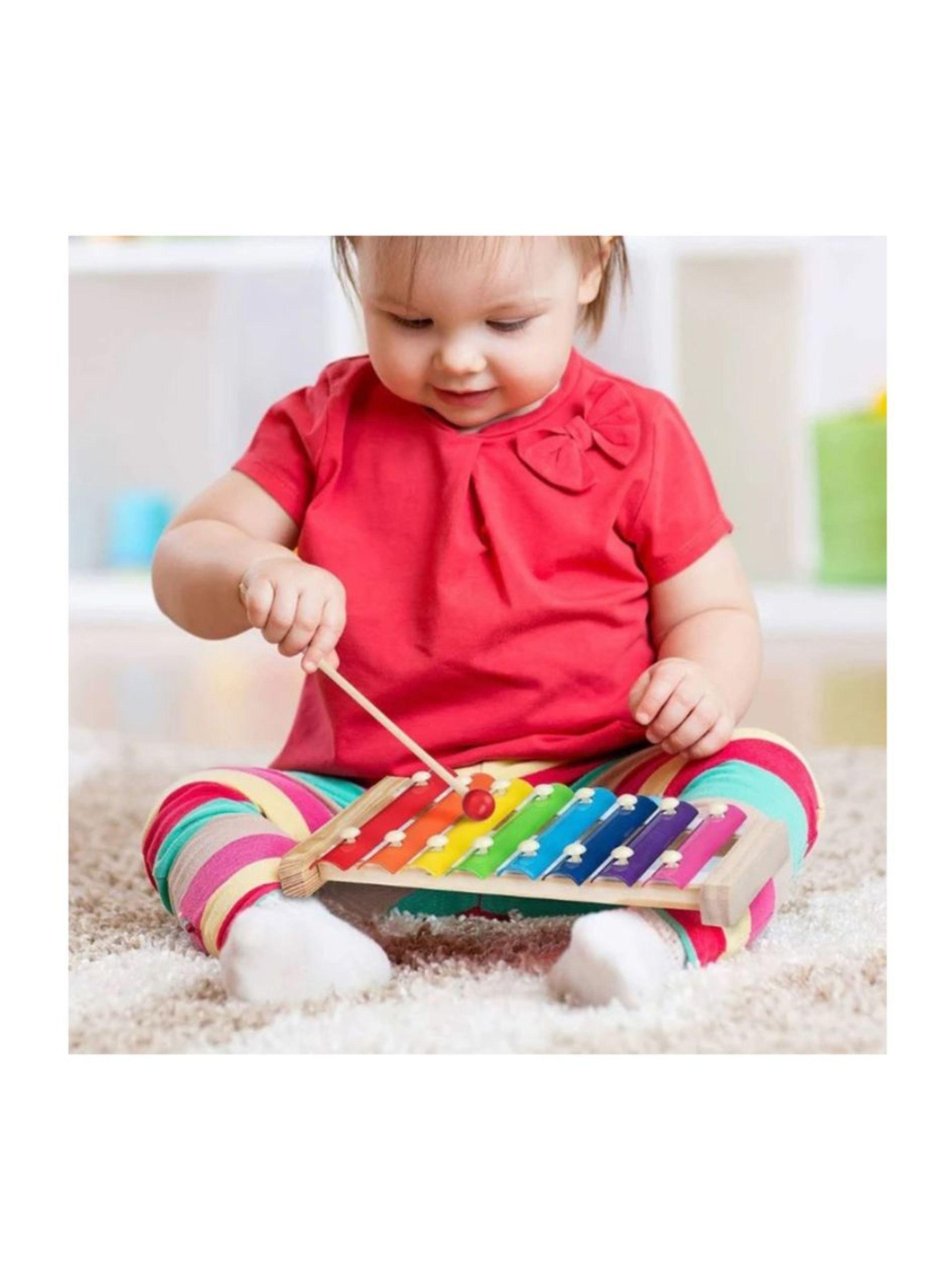 Xilófono Didáctico Infantil De Madera-4