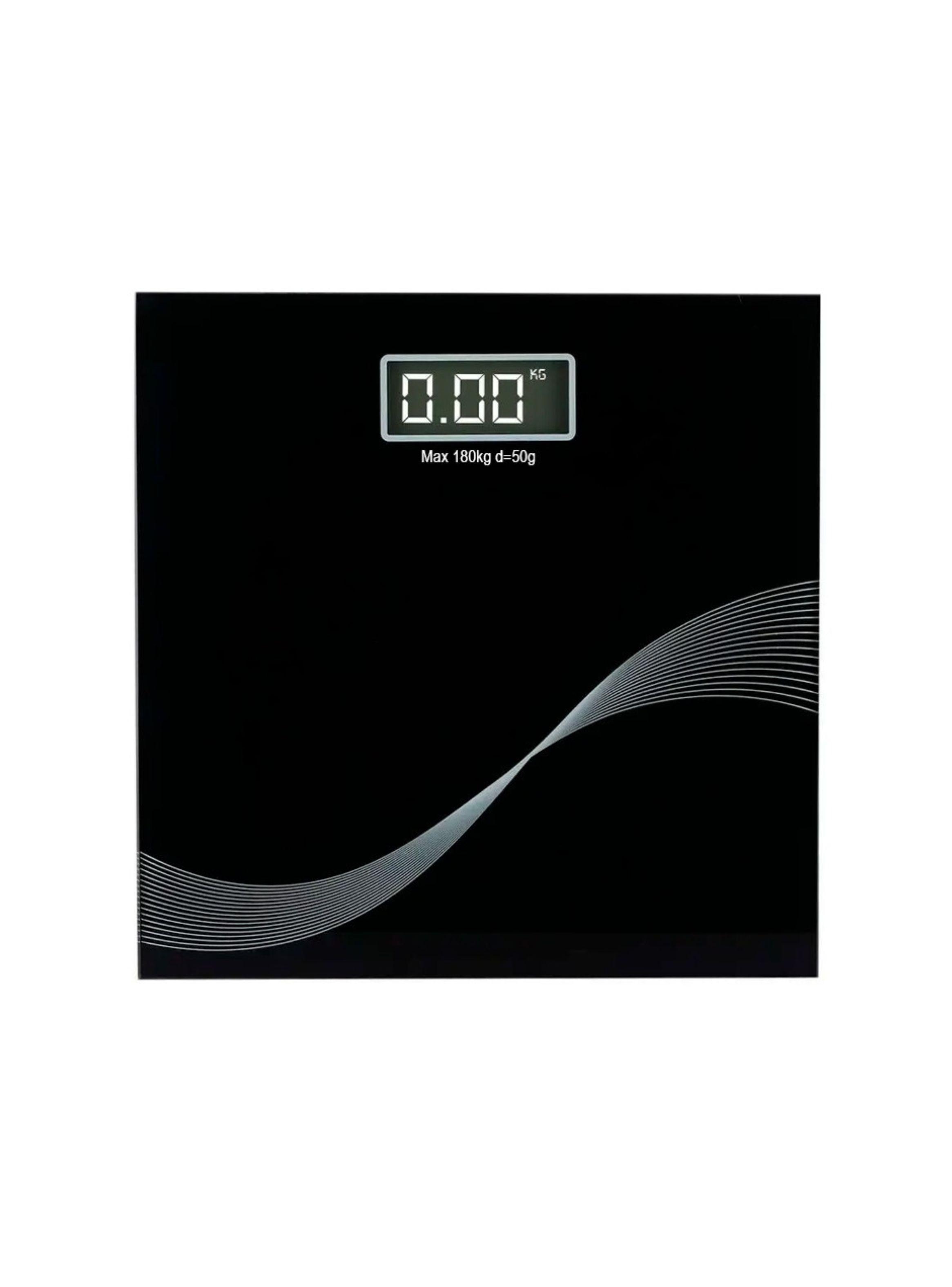 Báscula Digital De Vidrio Con Pantalla Lcd 180Kg-0