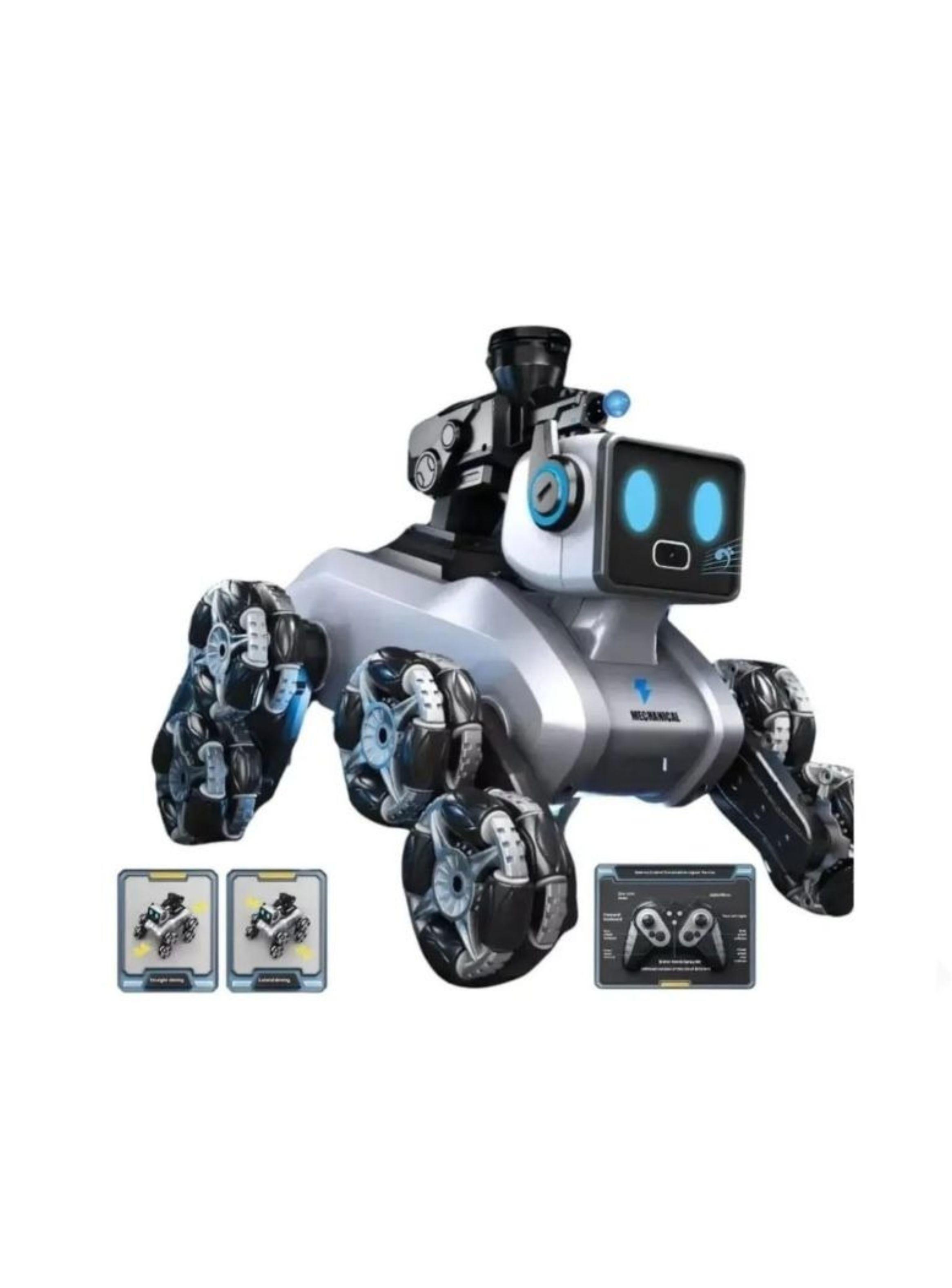 Perro Robot Control Remoto Luces LED Cámara Juguete Niños-2