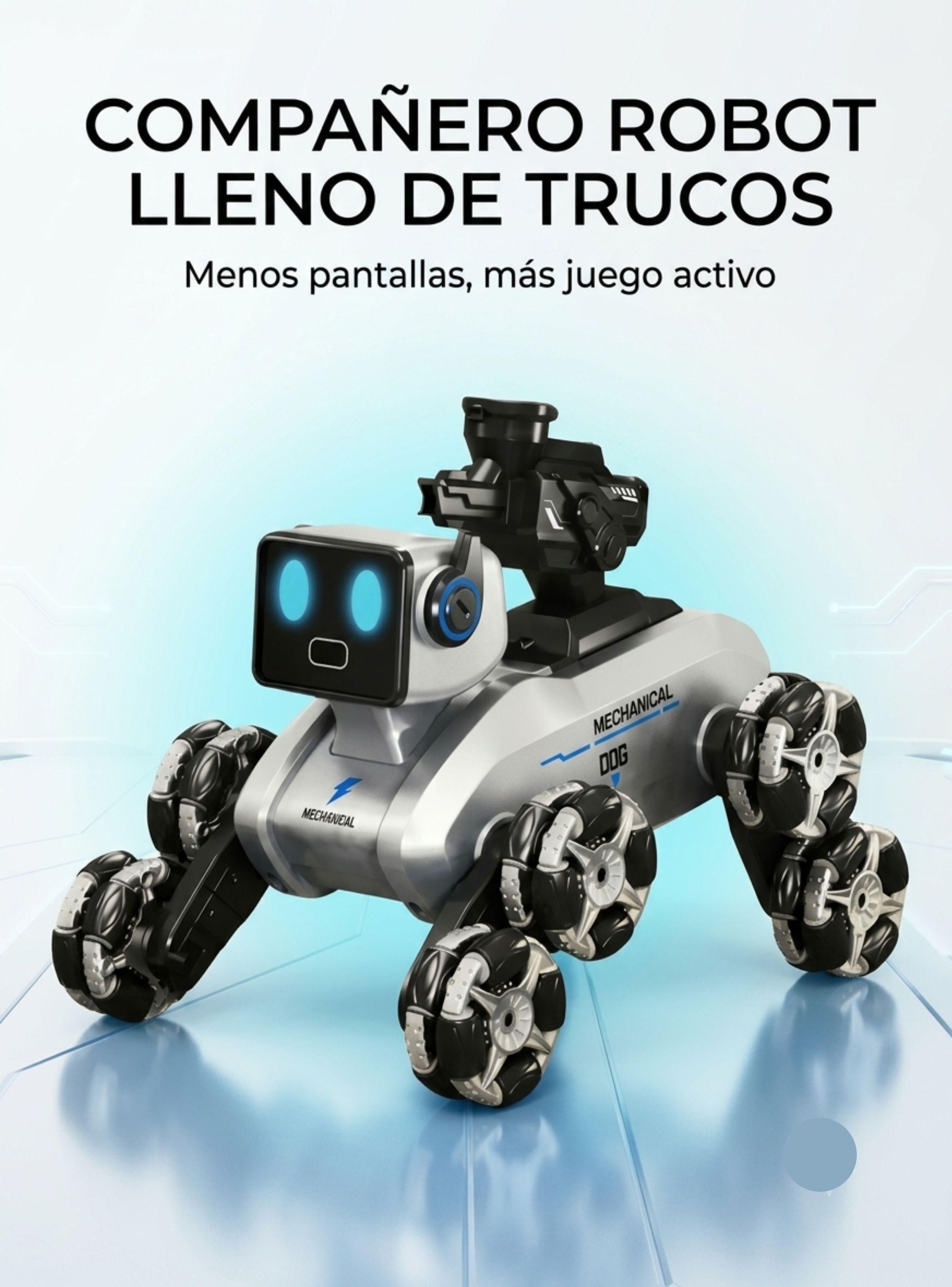 Perro Robot Control Remoto Luces LED Cámara Juguete Niños-3