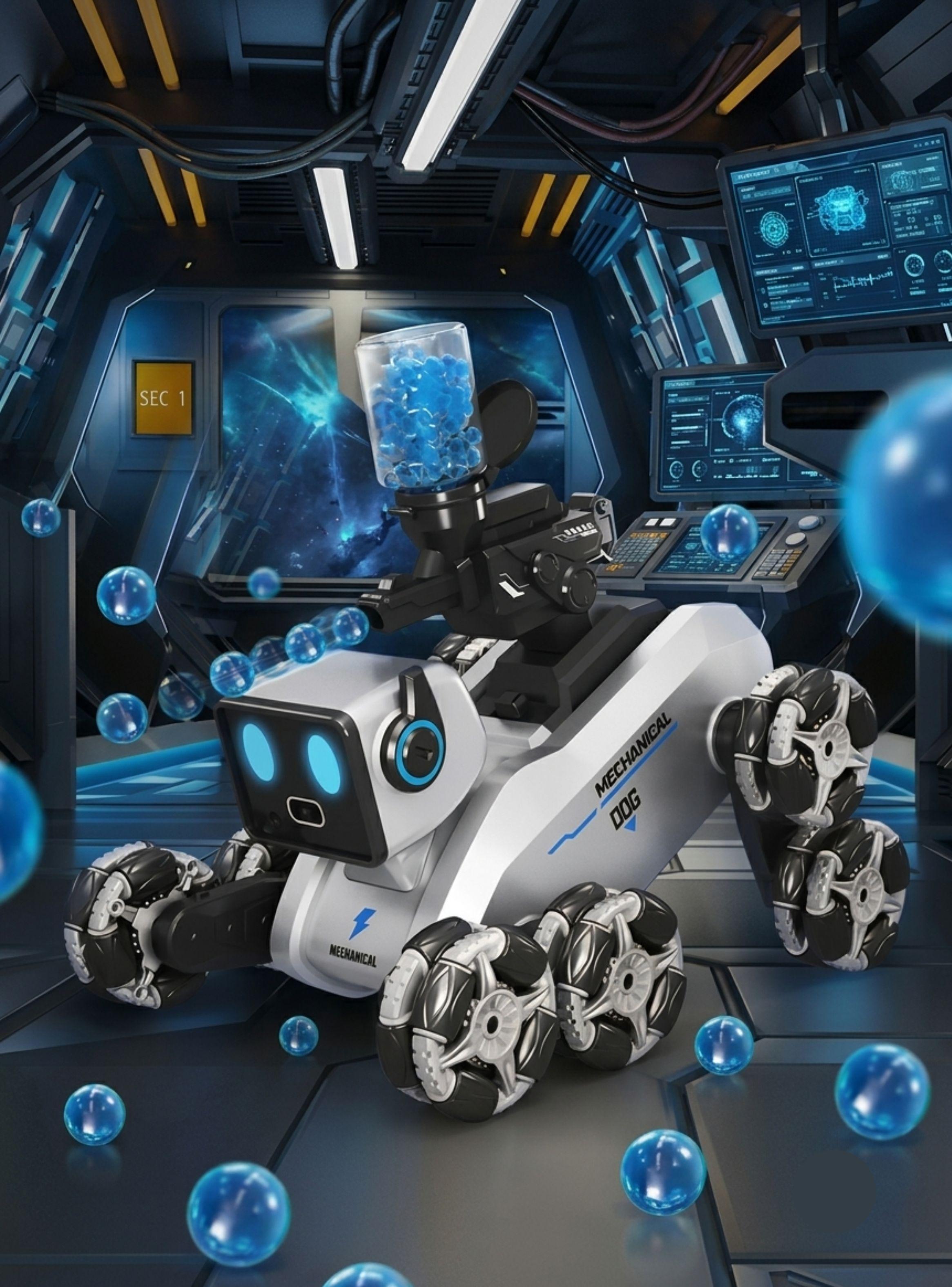 Perro Robot Control Remoto Luces LED Cámara Juguete Niños-4