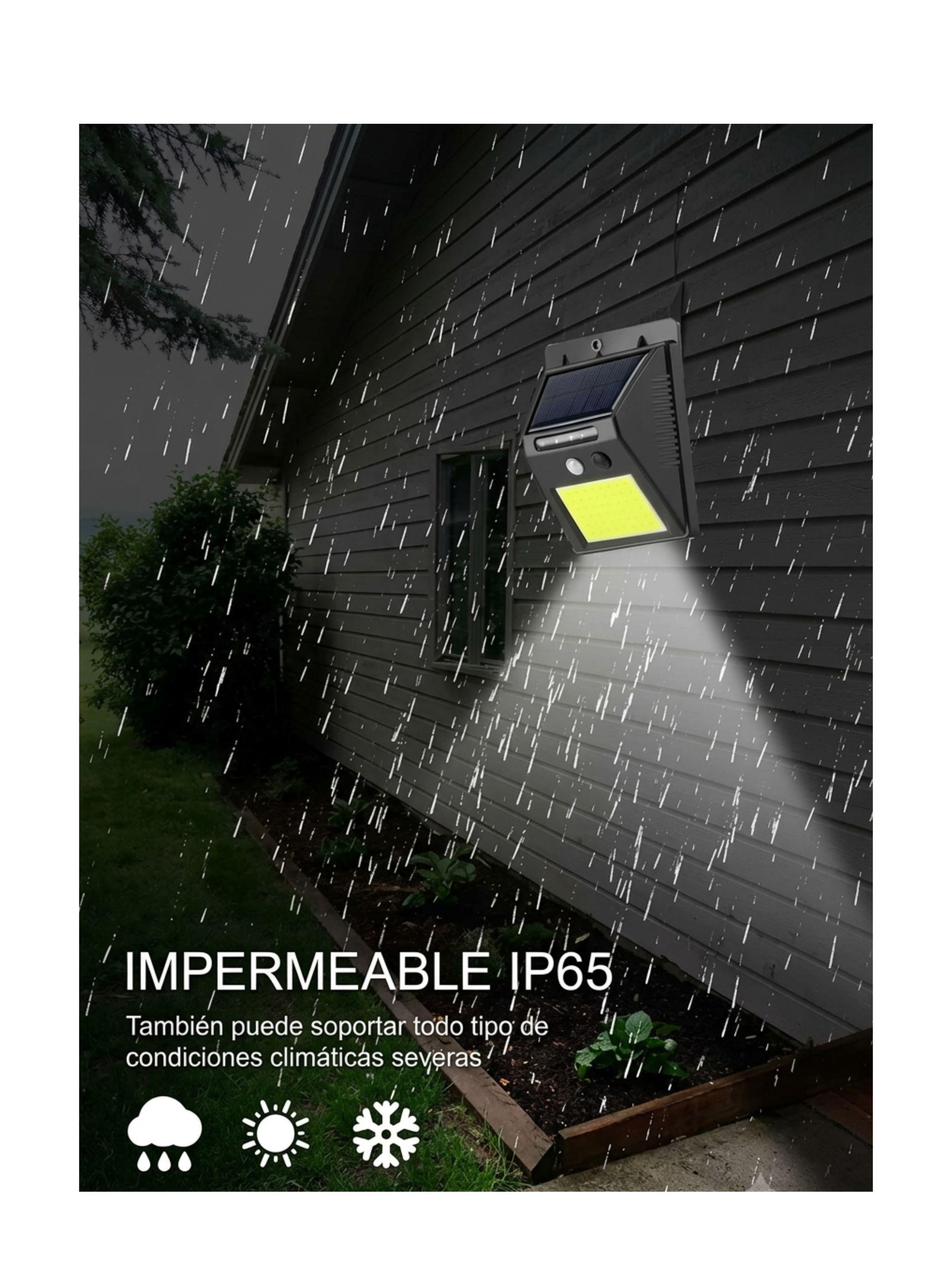  Foco Solar Led De Pared 60w Con Sensor De Movimiento-2