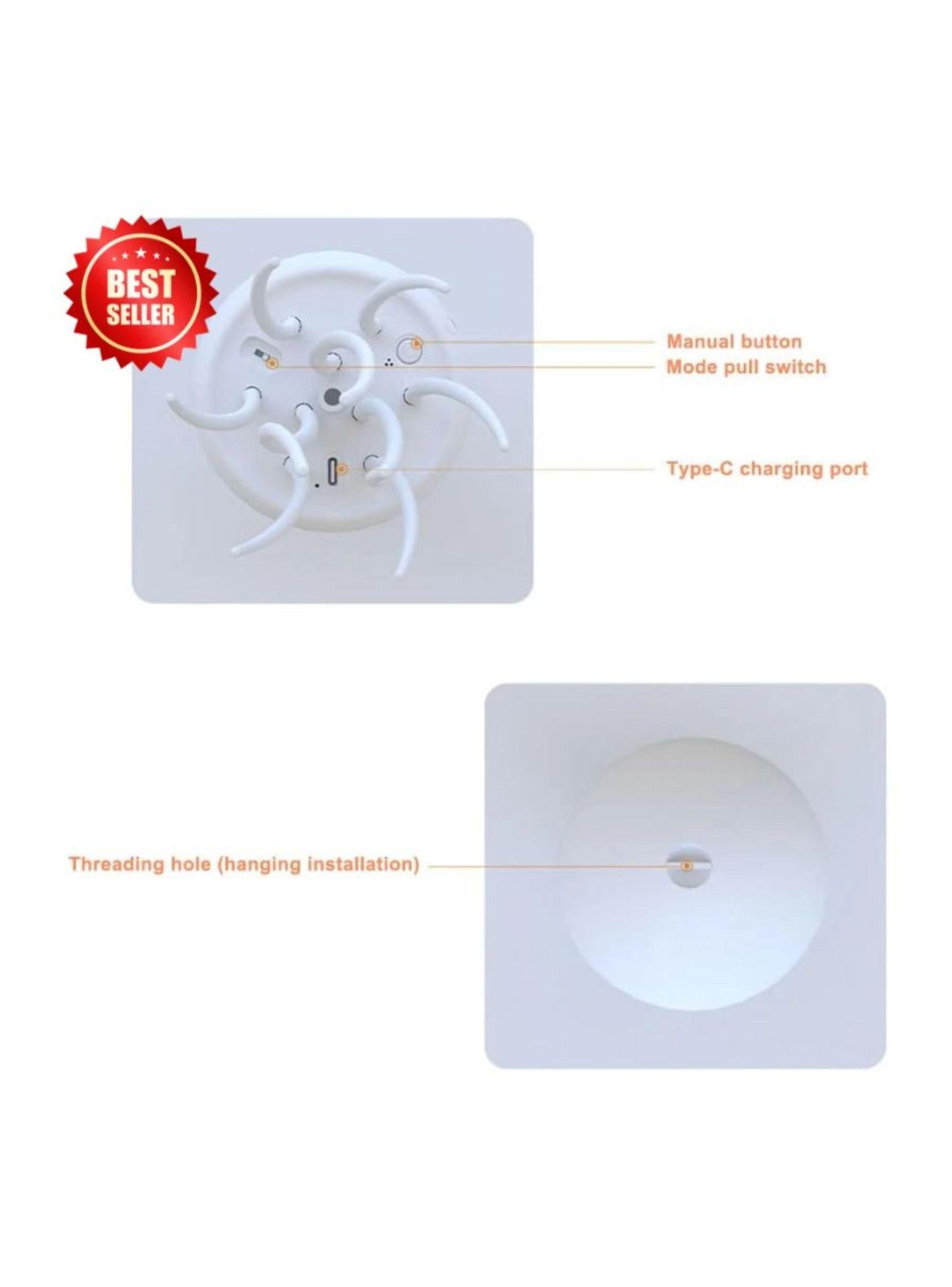 Luz Nocturna De Medusa Decorativa Con Alimentación USB-2