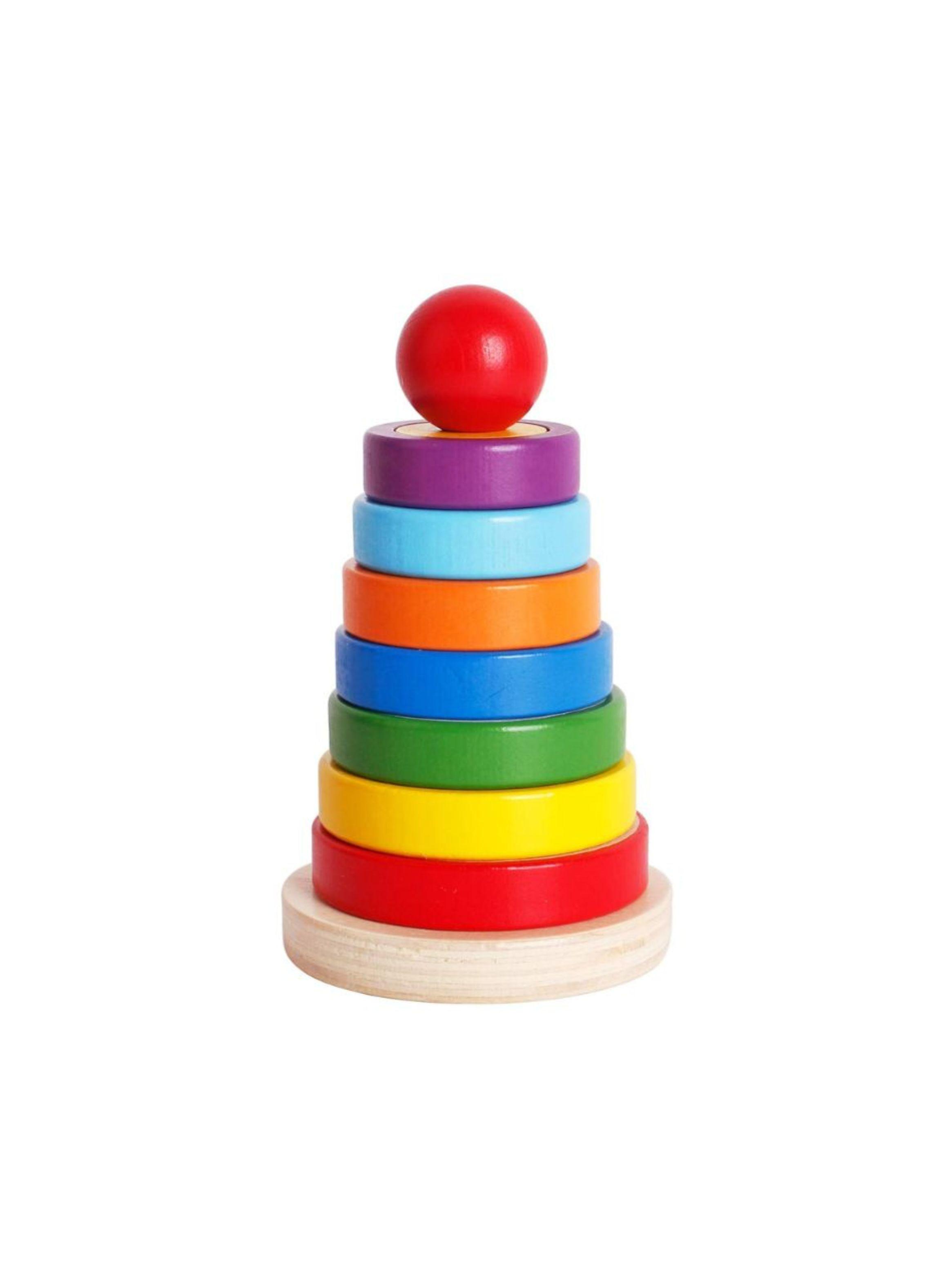 Torre De Arcoíris De Figuras Geométricas Para Niños-0