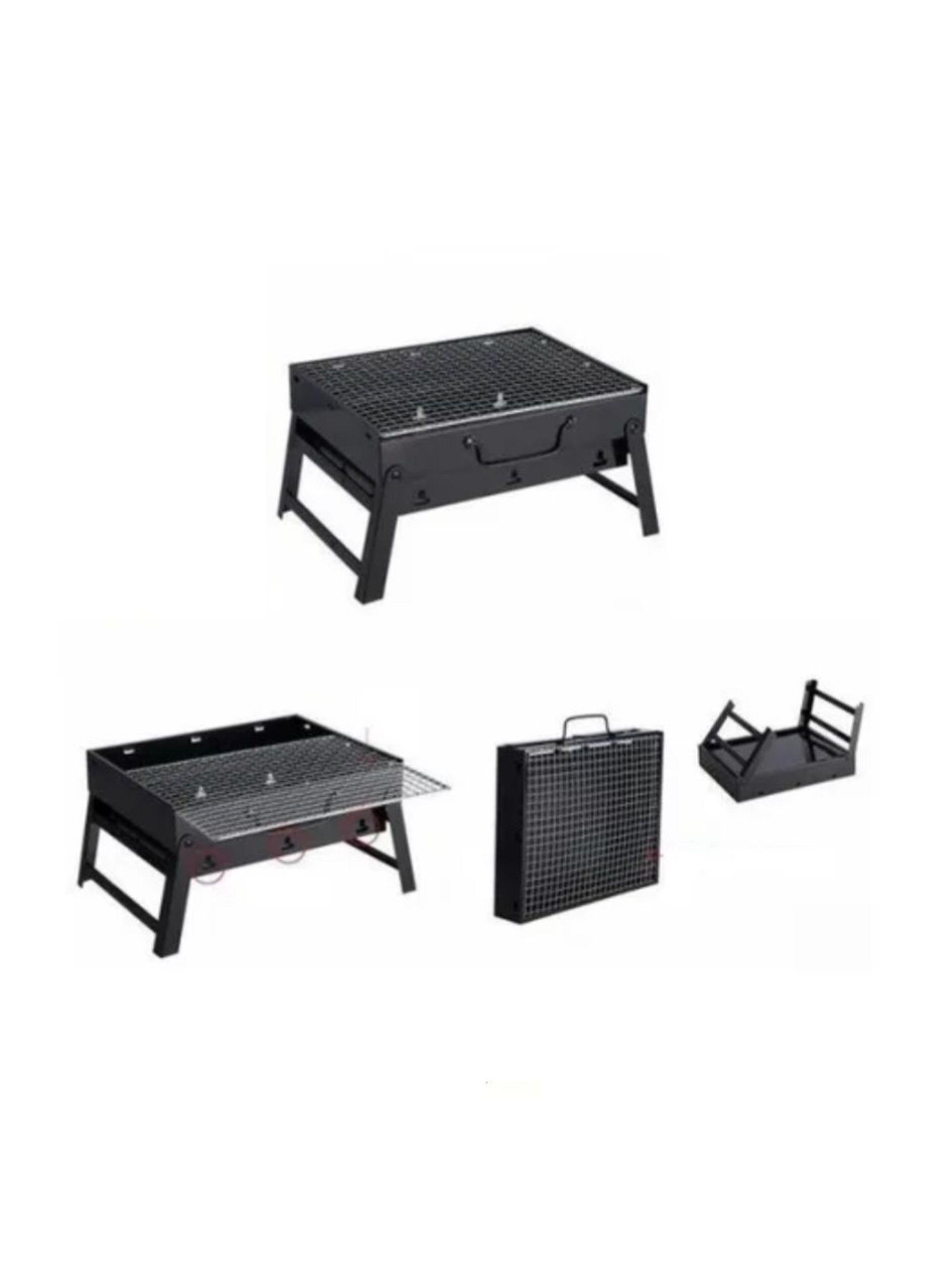 Parrillero Para Carbón Portátil  Plegable Asados Grill BBQ-3