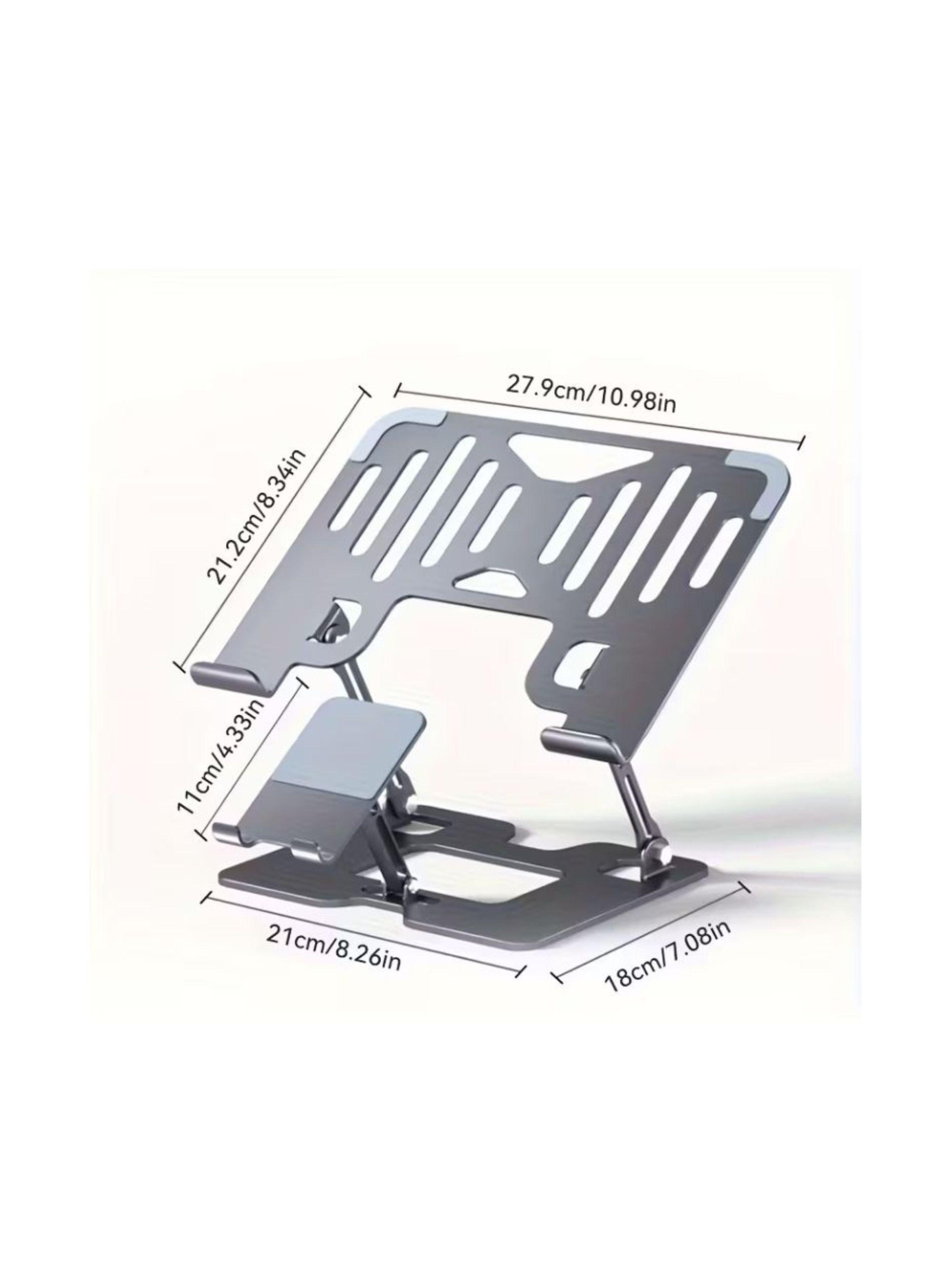 Soporte Ergonómico de Aluminio para Laptop y Celular 2 en 1-2