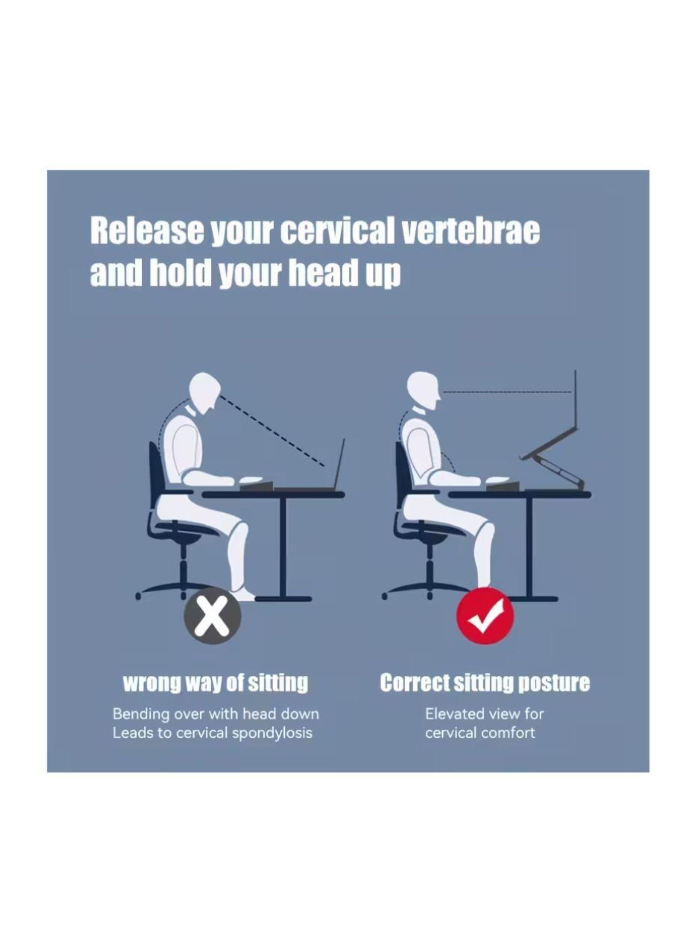 Soporte Ergonómico de Aluminio para Laptop y Celular 2 en 1-3