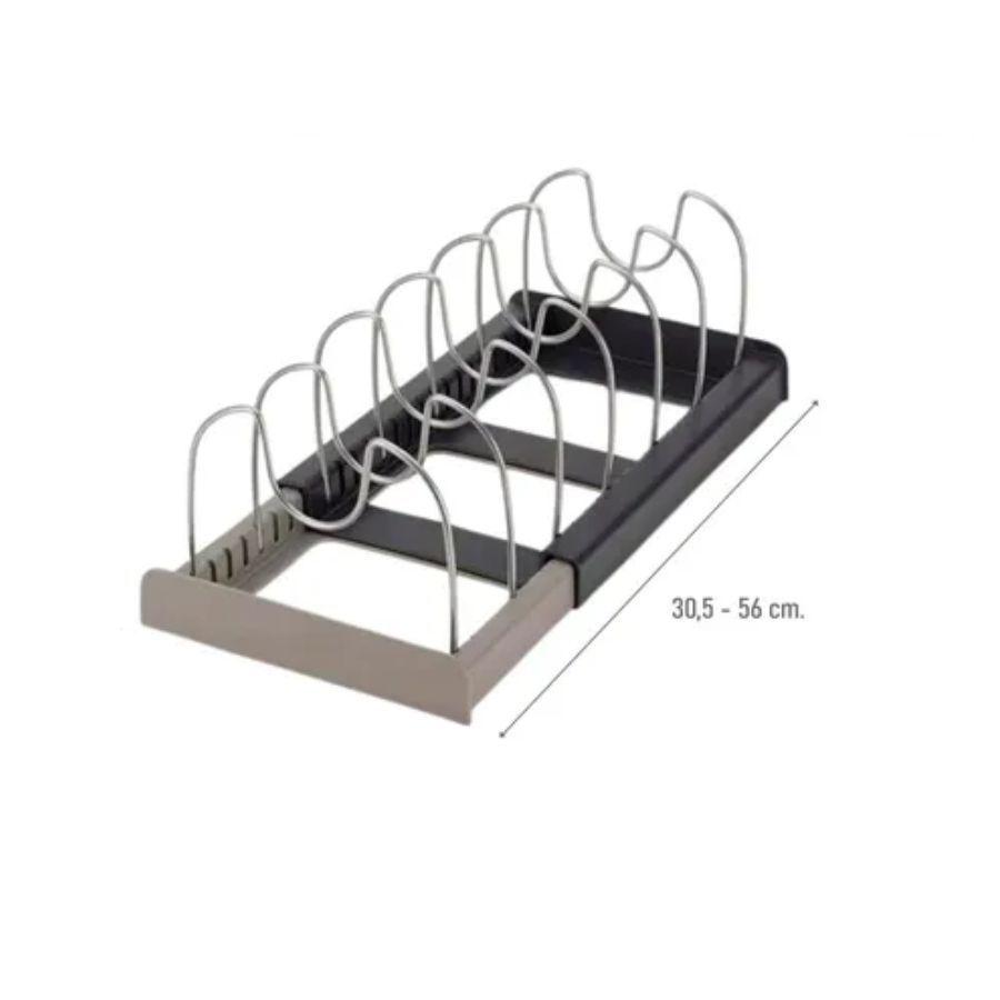 Rack Organizador Tapas Ollas Expandible Cocina Menaje Sartén-4