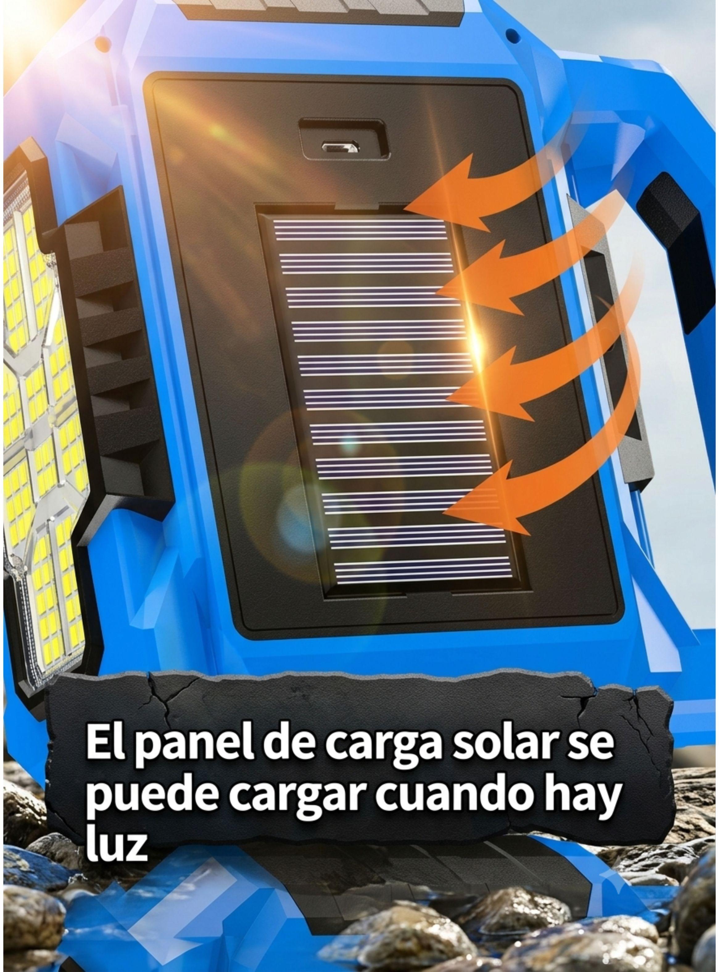 Linterna Camping Recargable Solar Usb Led Portatil-3