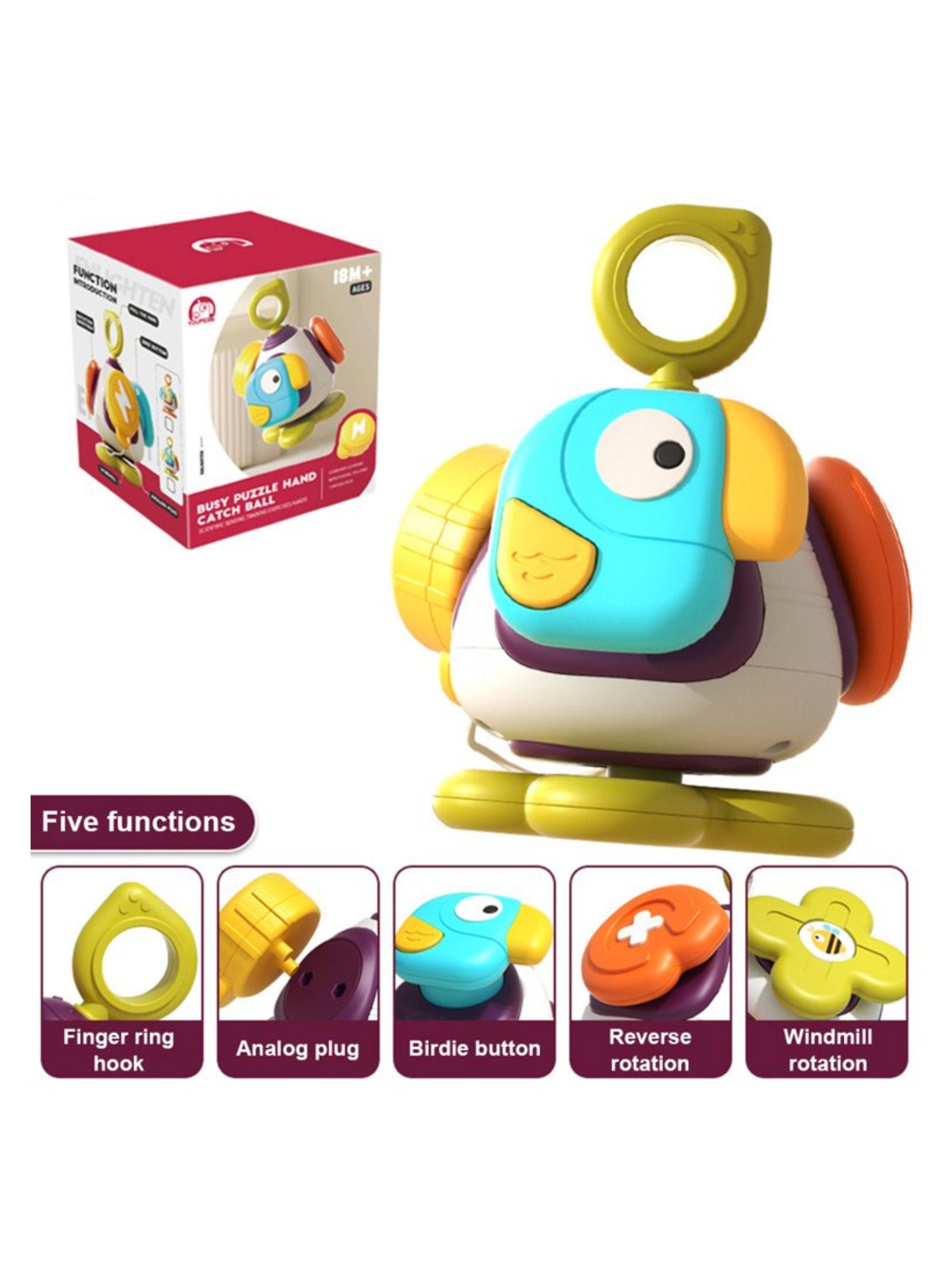Cubo Sensorial 5 en 1 Juguete Didáctico de Habilidades Motoras para Bebés-4