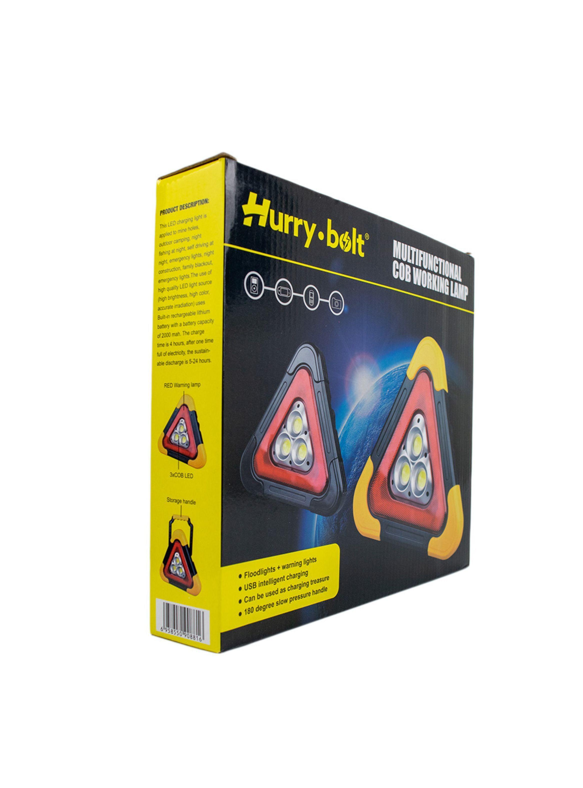 Linterna Foco De Emergencia Triangular Led Solar Auto Ruta-5