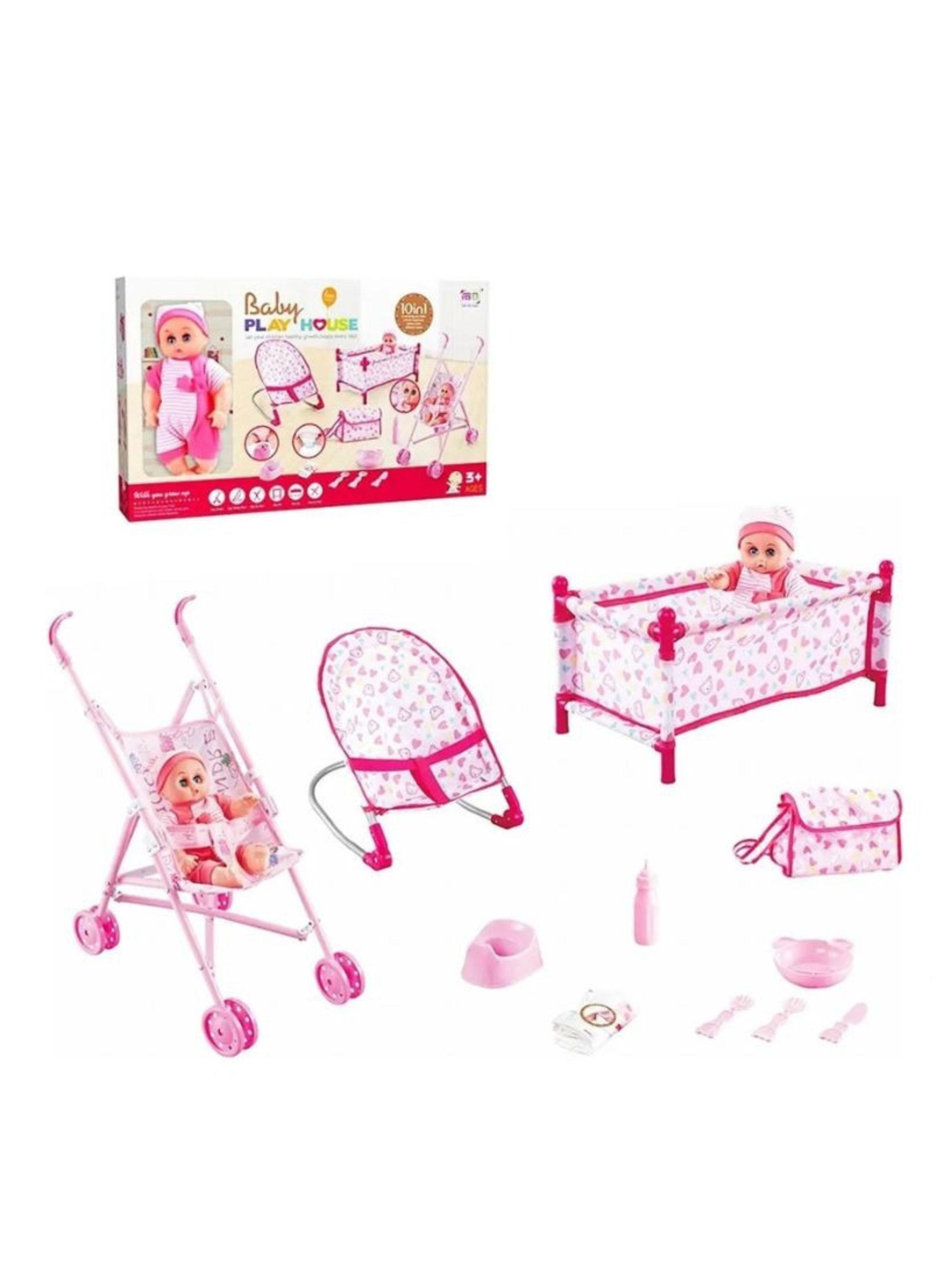 Set De Juguete Bebé Muñeca 10 En 1 Accesorios-2