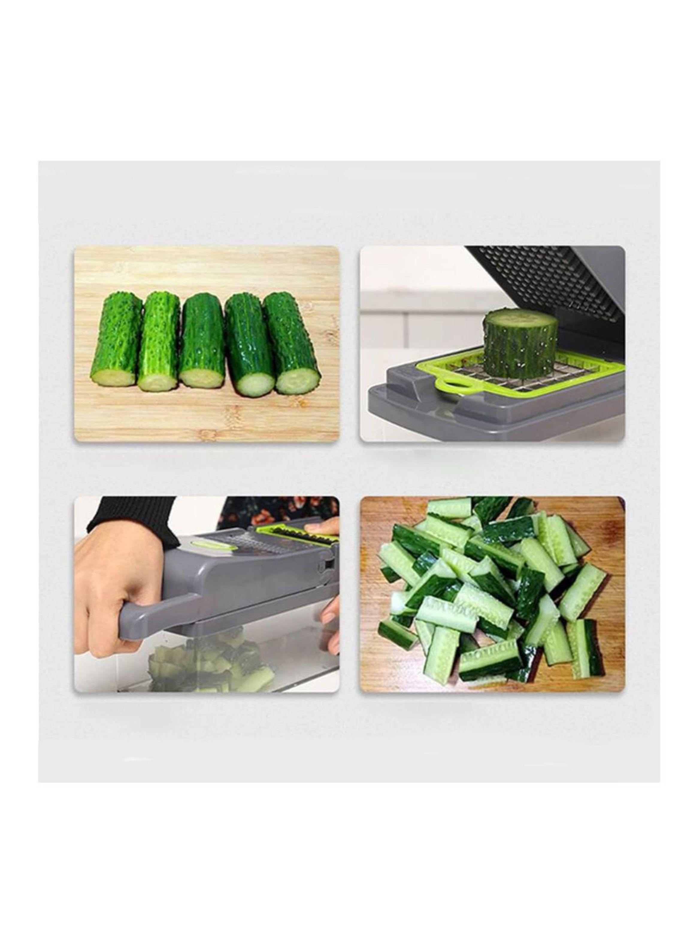 Picador De Verduras 14 En 1 Cortador Verdura Multifuncional-4