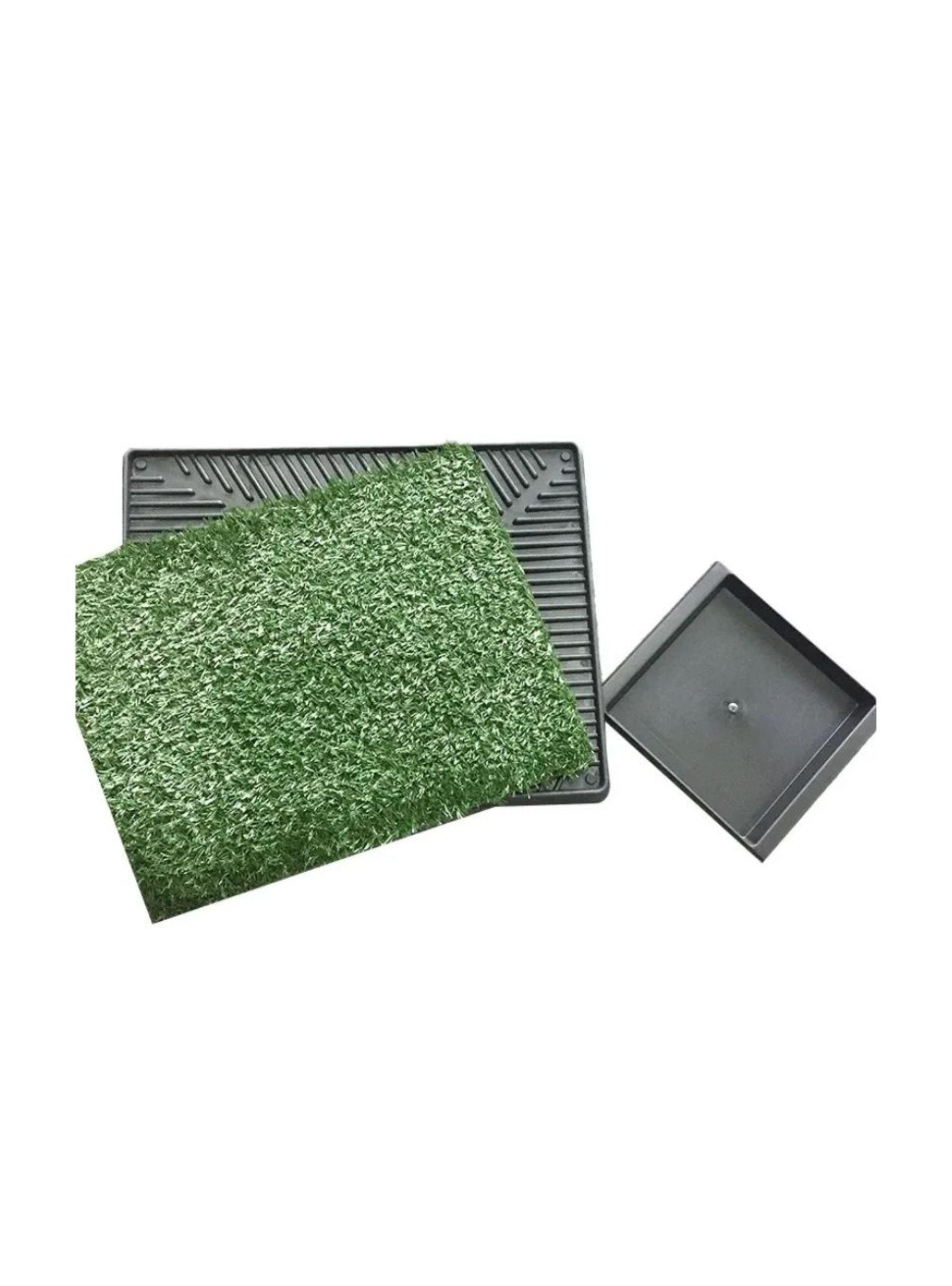  Baño Ecológico Para Perro Césped Sintético Con Bandeja Talla M-2