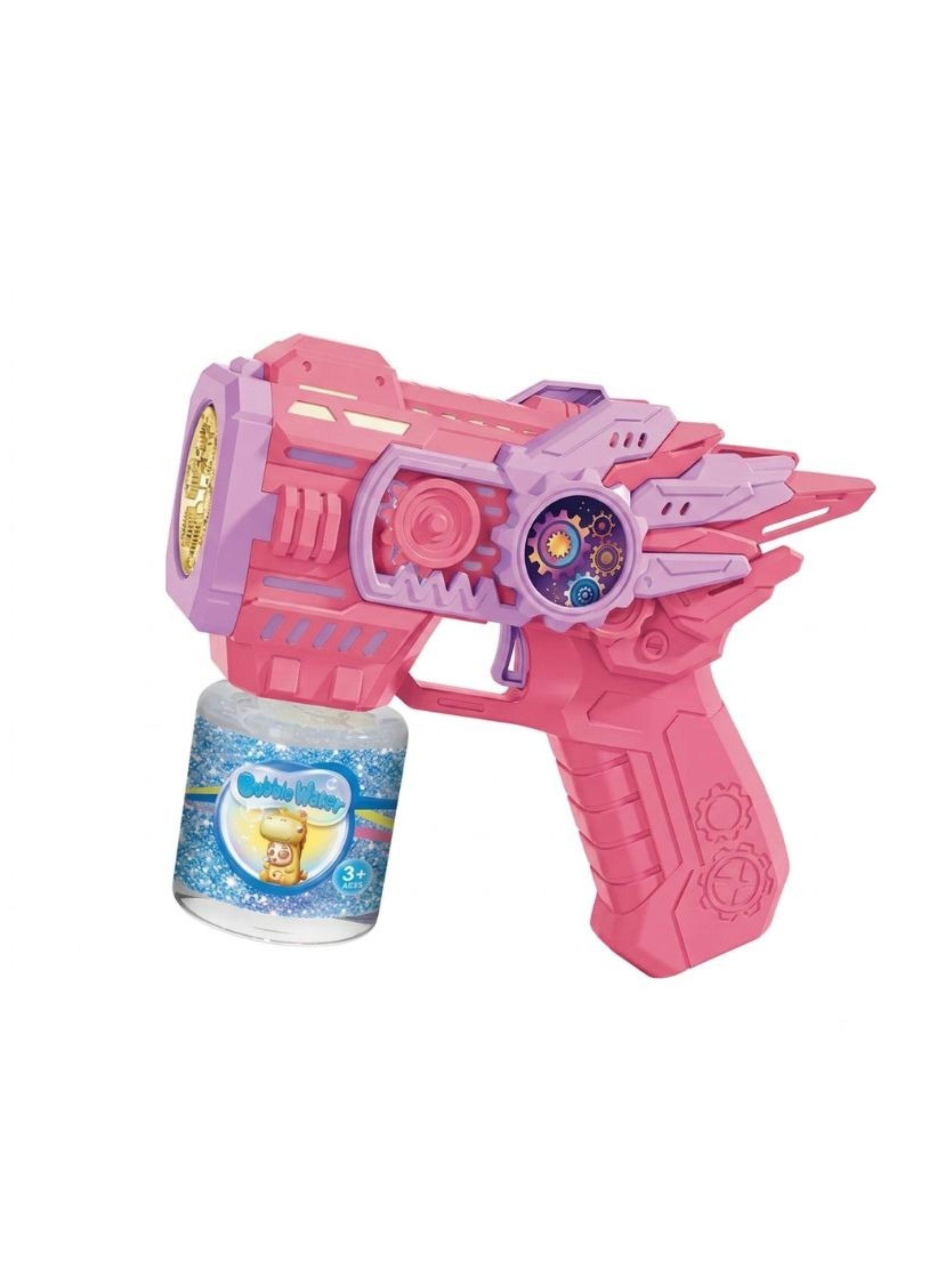 Pistola De Burbujas Electrica Luces Gear Bubble Gun Infantil-0