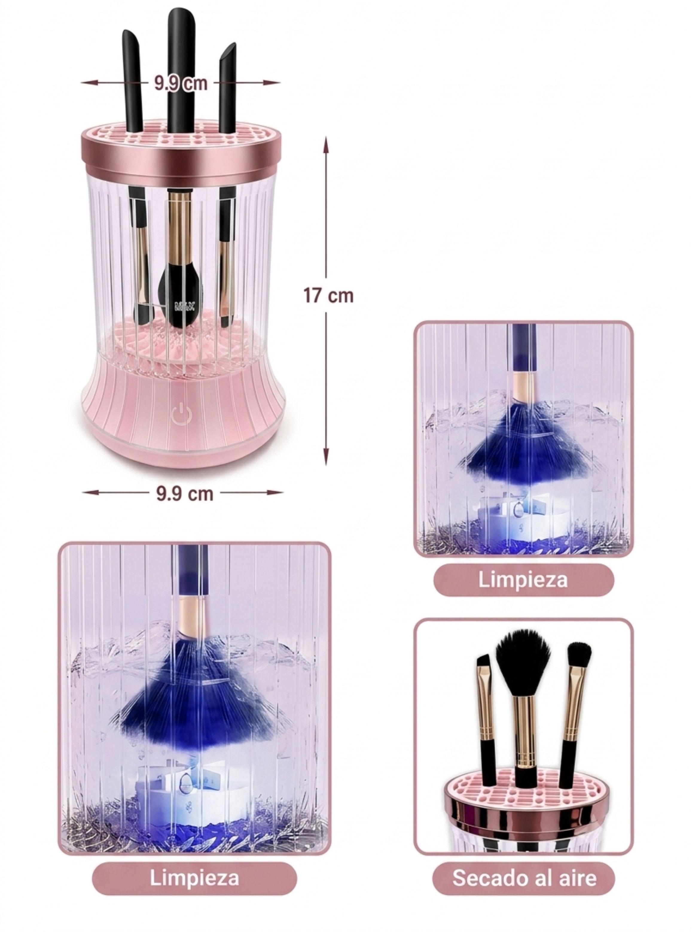 Limpiador De Brochas Maquillaje Eléctrico USB Automático-2
