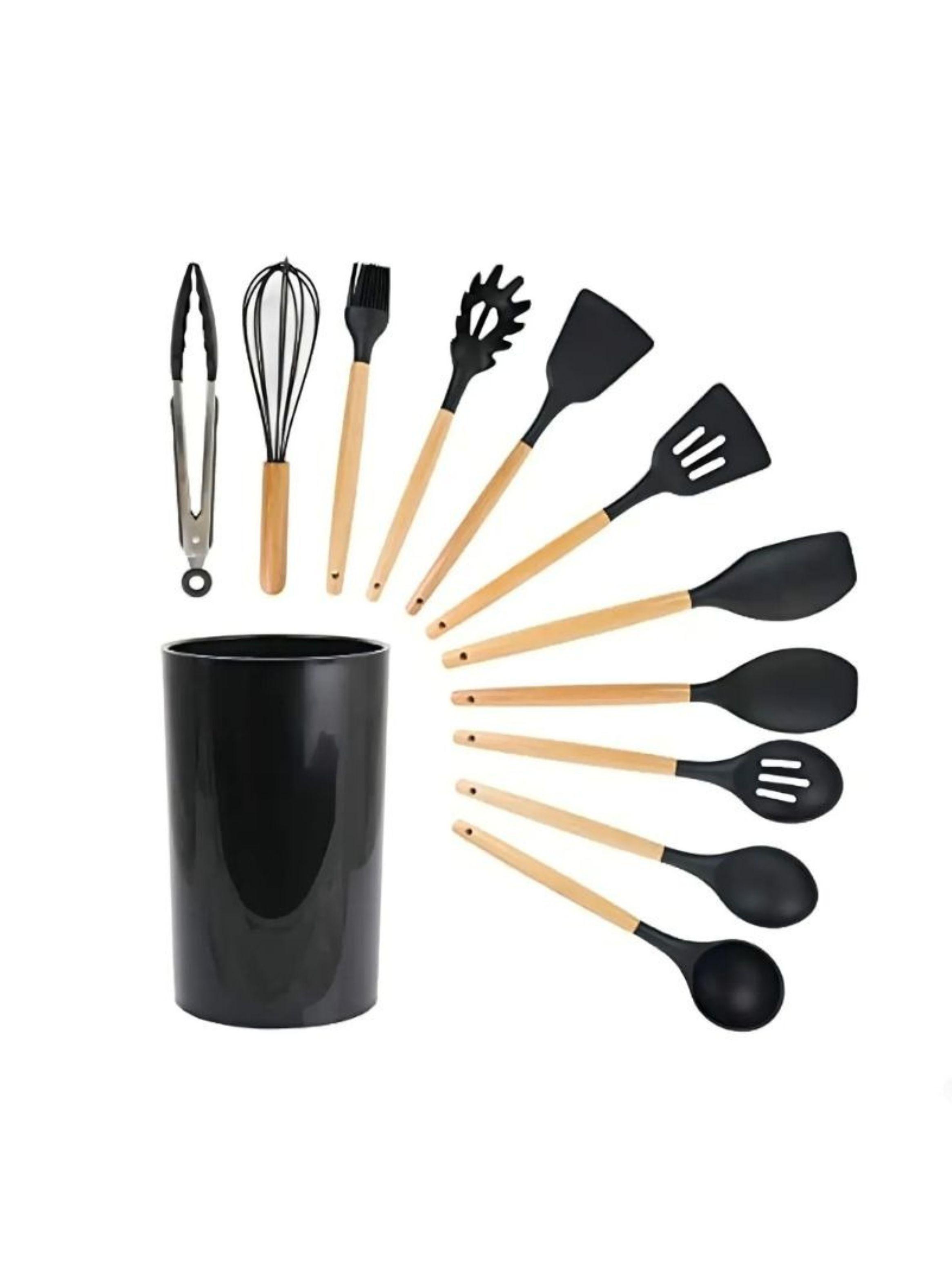 Juego De Utensilios De Cocina Silicona Antiadherente 12pcs-0
