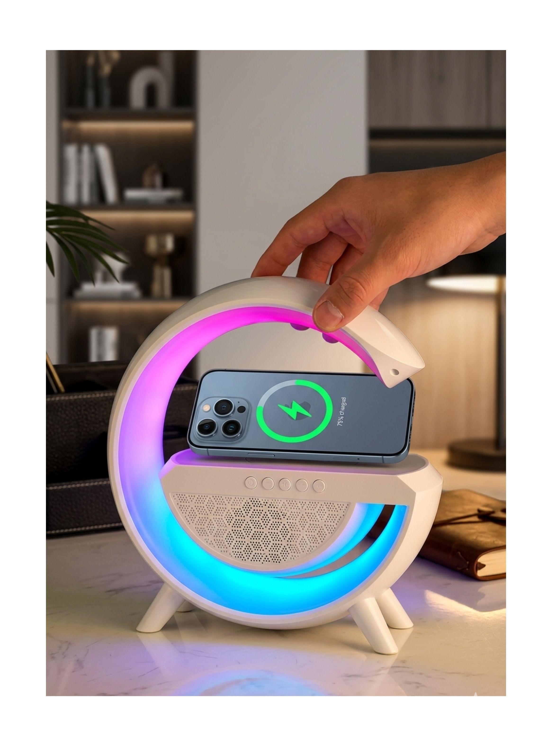 Parlante Bluetooth Lámpara RGB Cargador Inalámbrico G-4