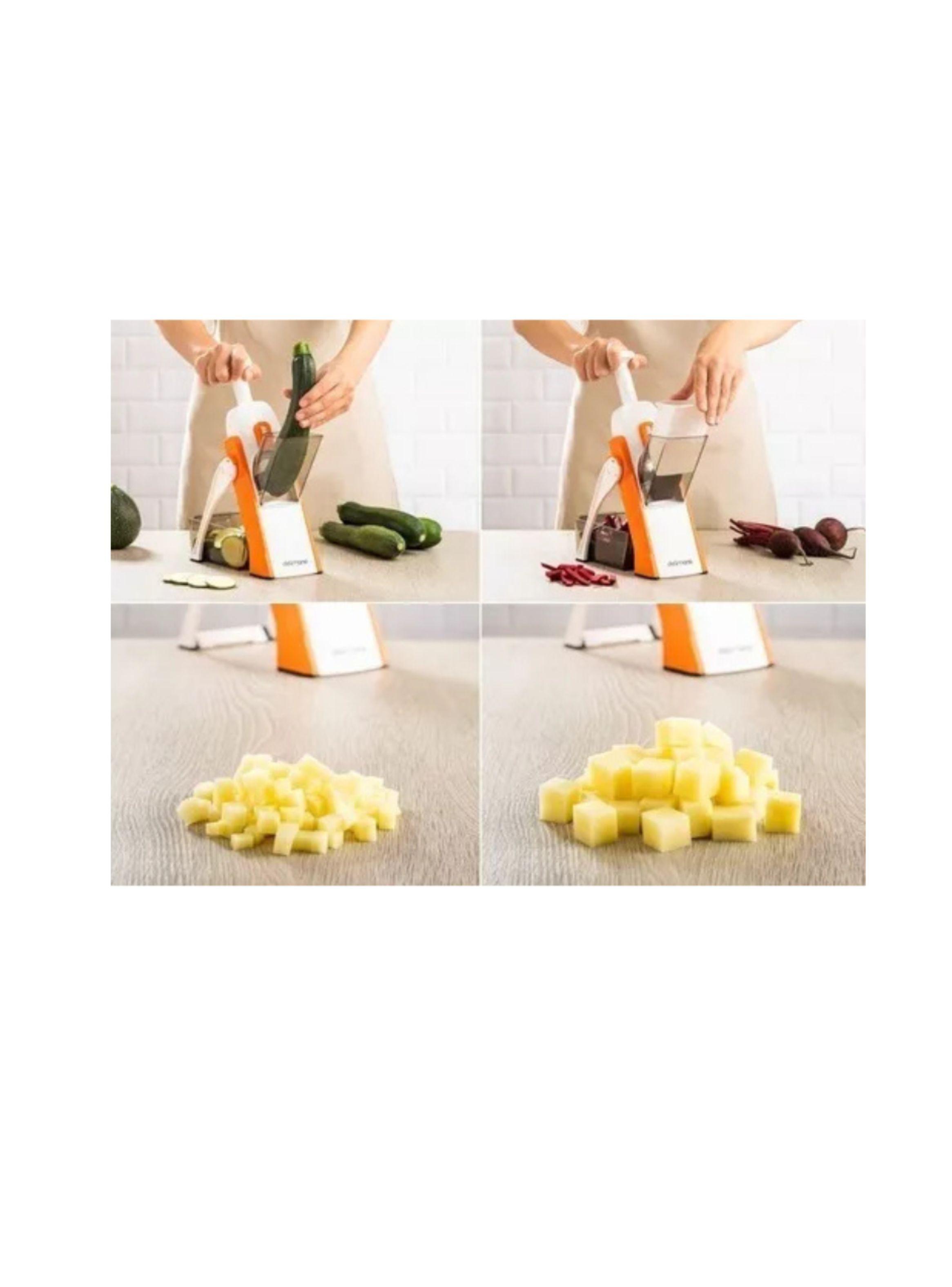 Picador De Verduras Y Frutas Multifuncional ajustable rallador-1