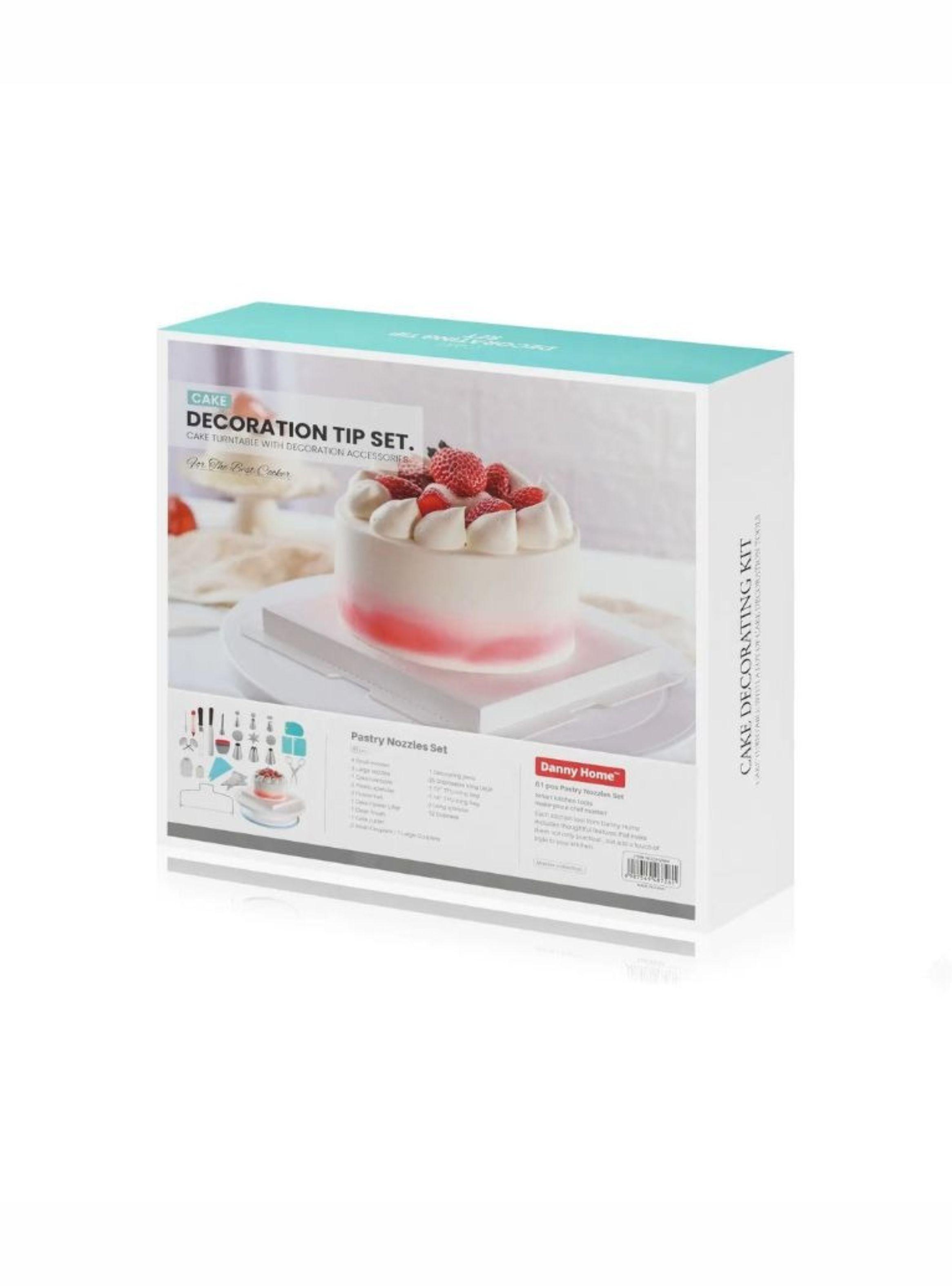 Kit De Repostería Plato Giratorio Y Boquillas  61 Piezas-0