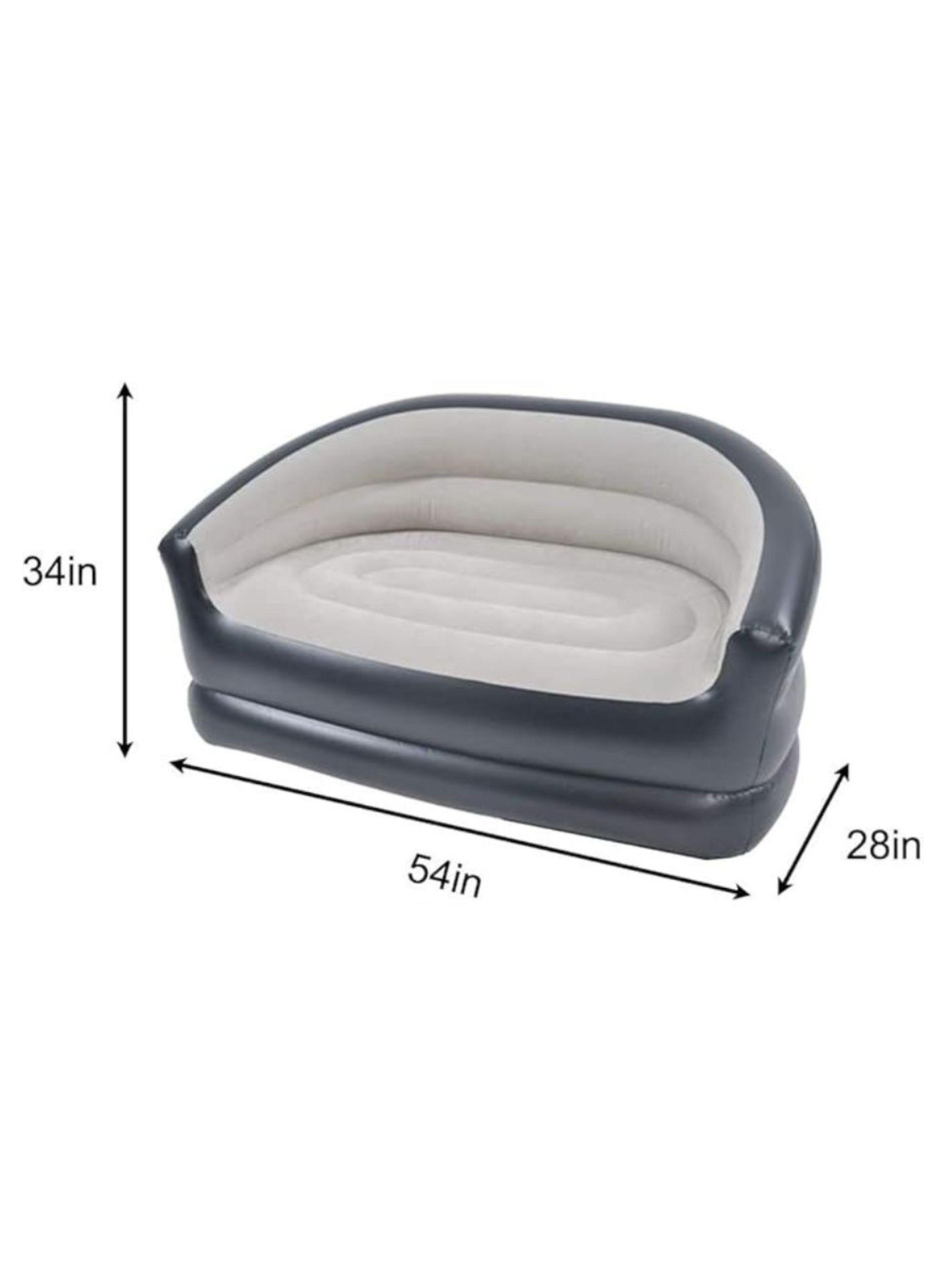 Sofá Inflable Doble Para Acampar Y Hogar Tumbona Portátil-2