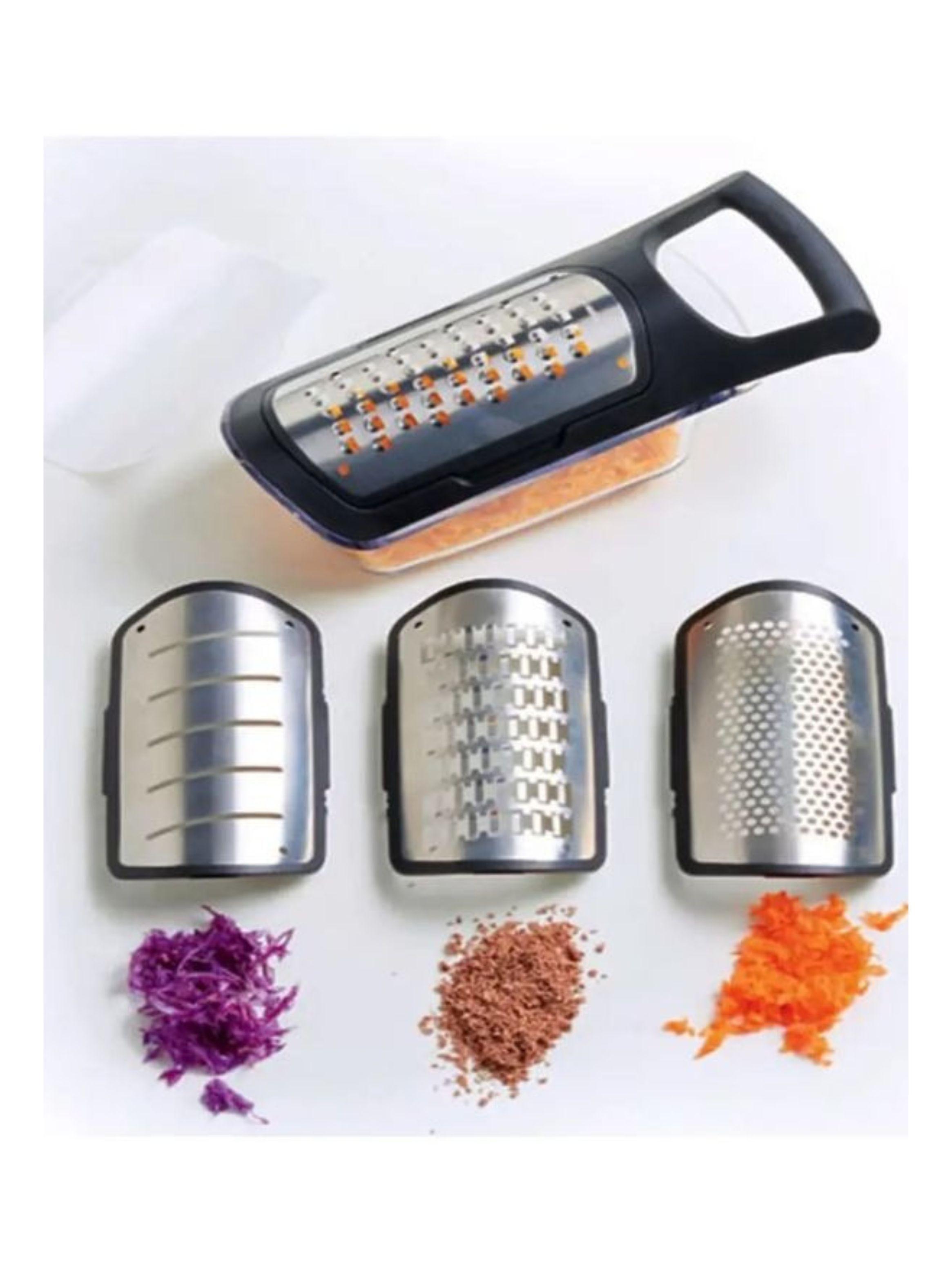 Set De Rallador Manual Con Recipiente Intercambiable 4 En 1-2