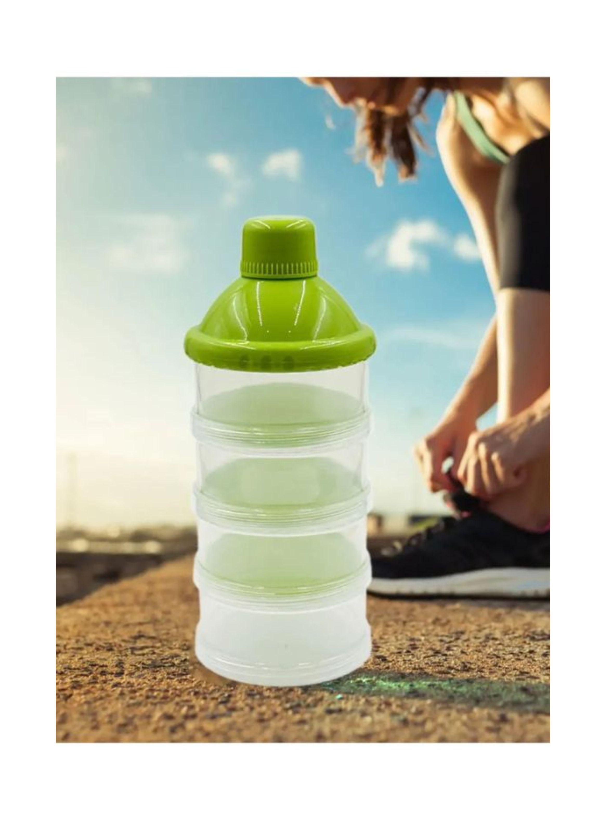 Dispensador Dosificador De Leche En Polvo Y Snacks  Apilable Bebé 4 Niveles -2