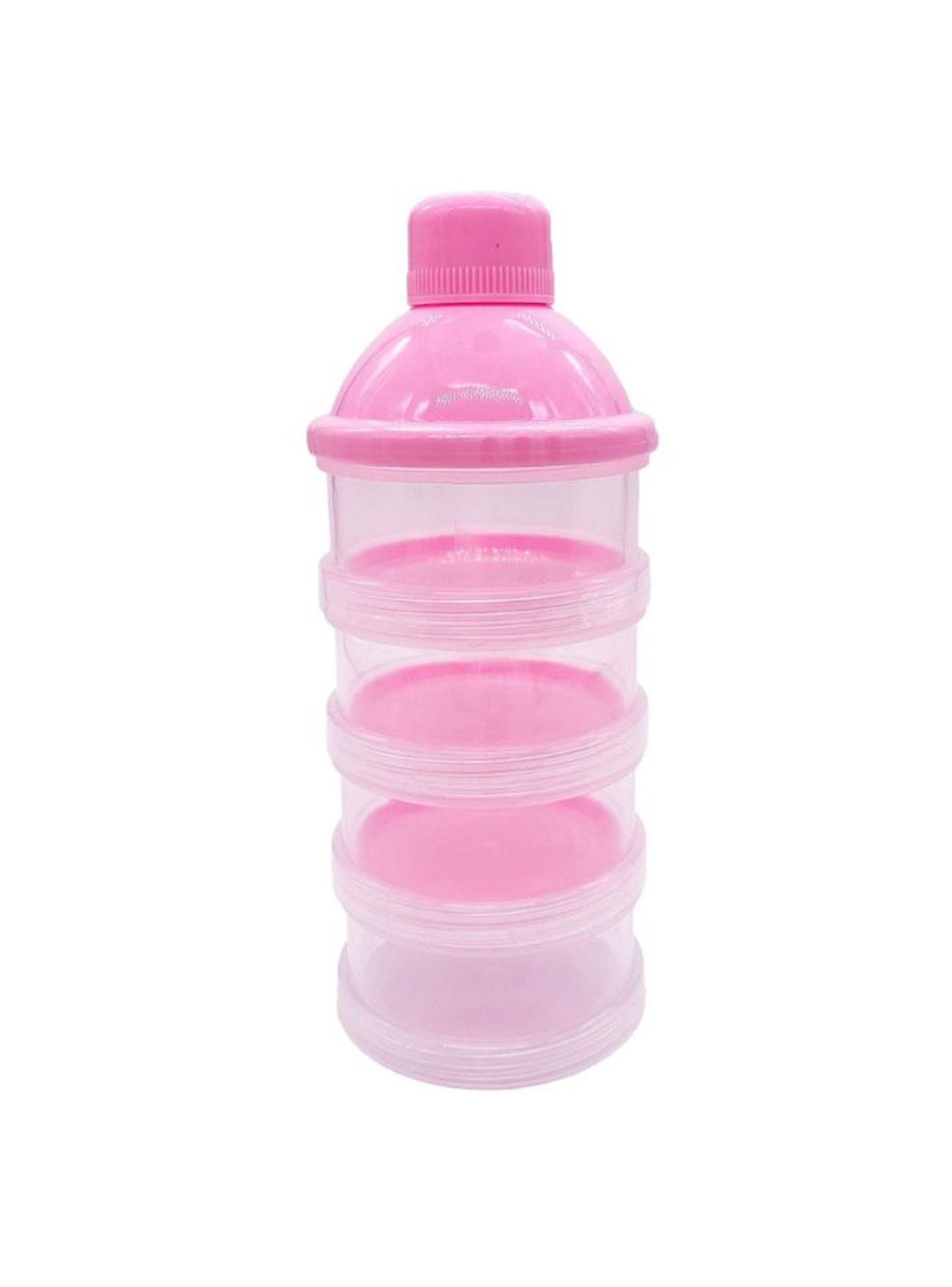 Dispensador Dosificador De Leche En Polvo Y Snacks  Apilable Bebé 4 Niveles -0