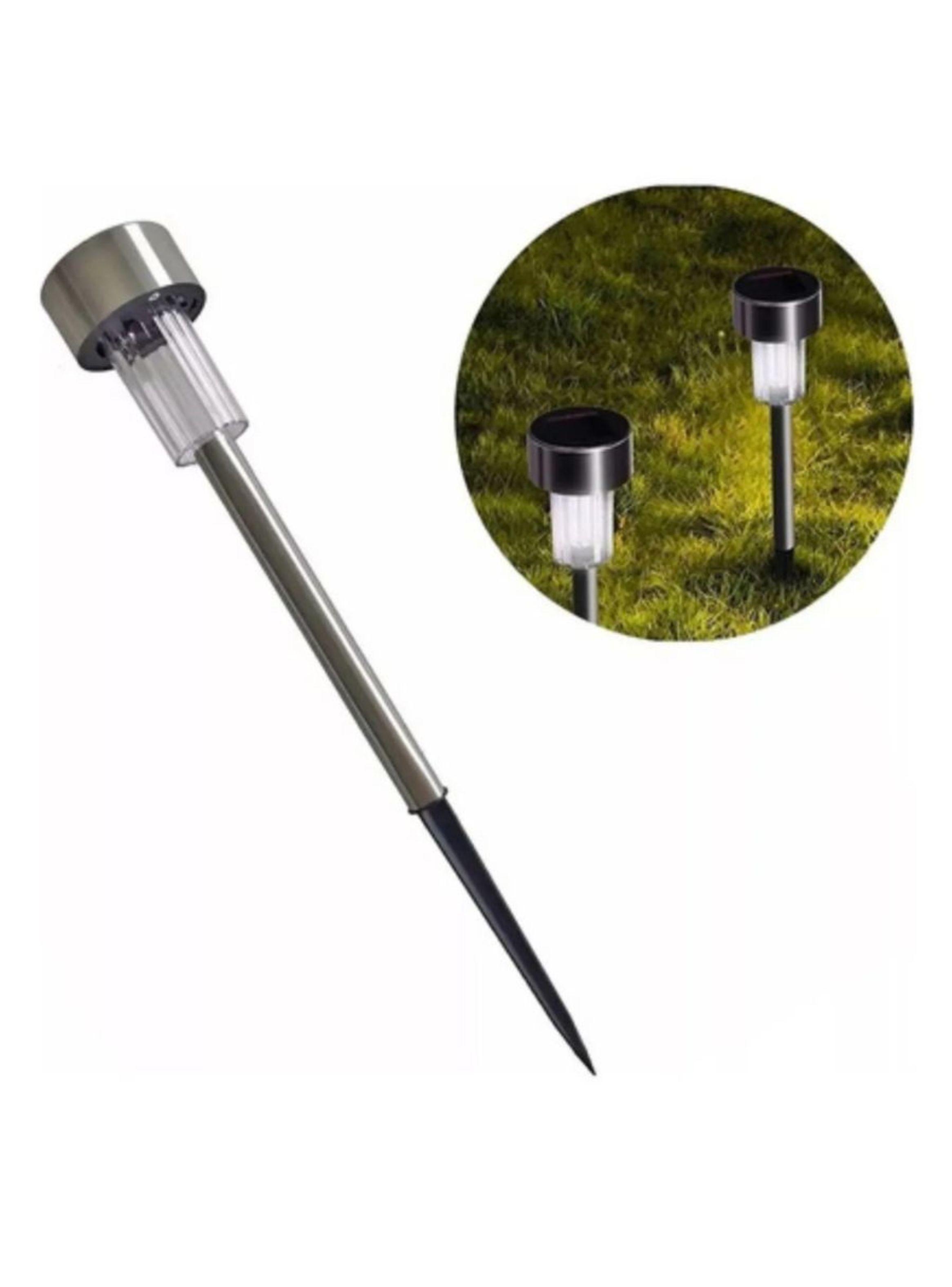 Set 10 Estacas Led Solar Tobago 4,5x30Cm Jardín-2