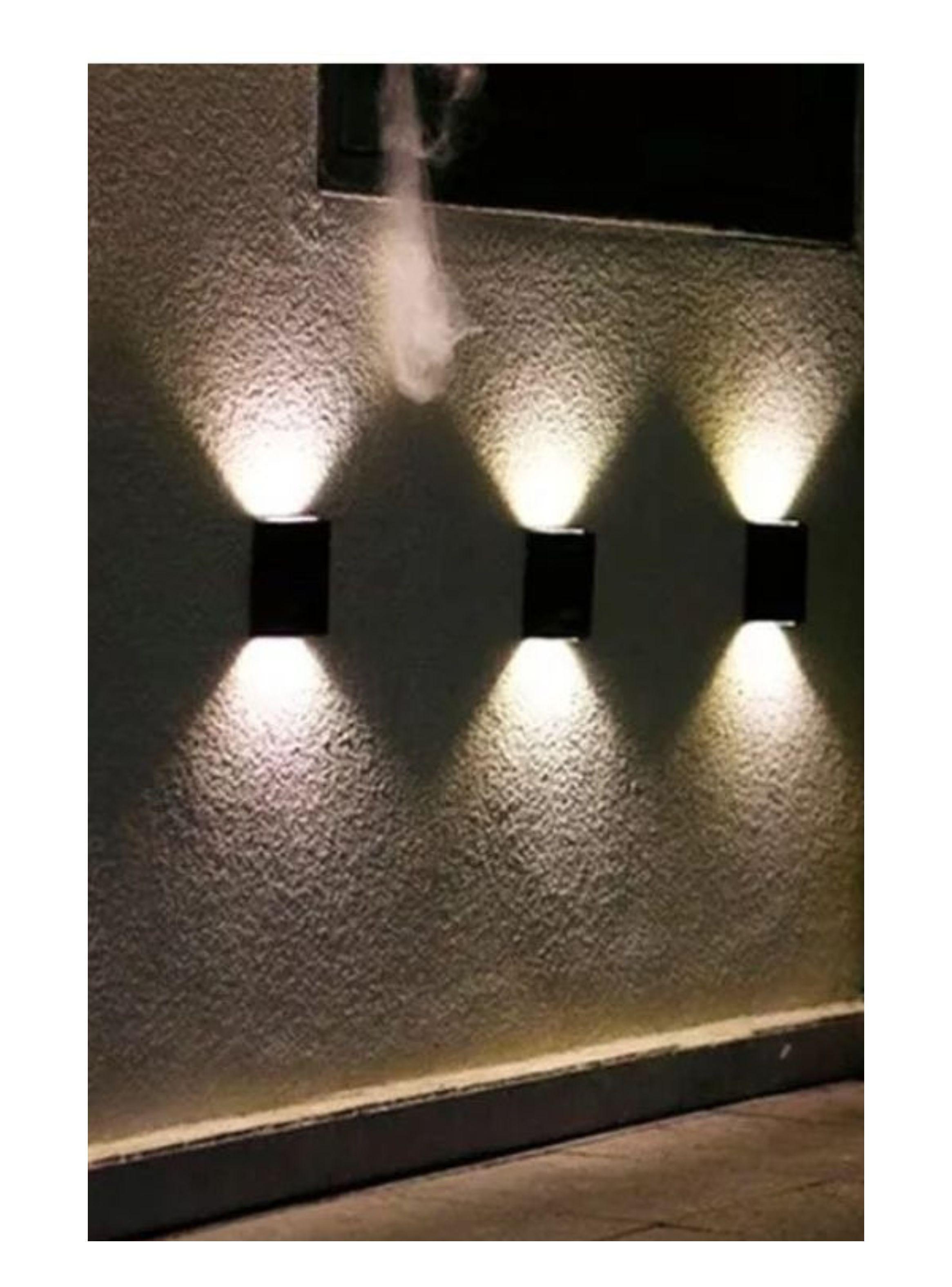  Foco Aplique Pared Solar Led Exterior Luz Cálida-3