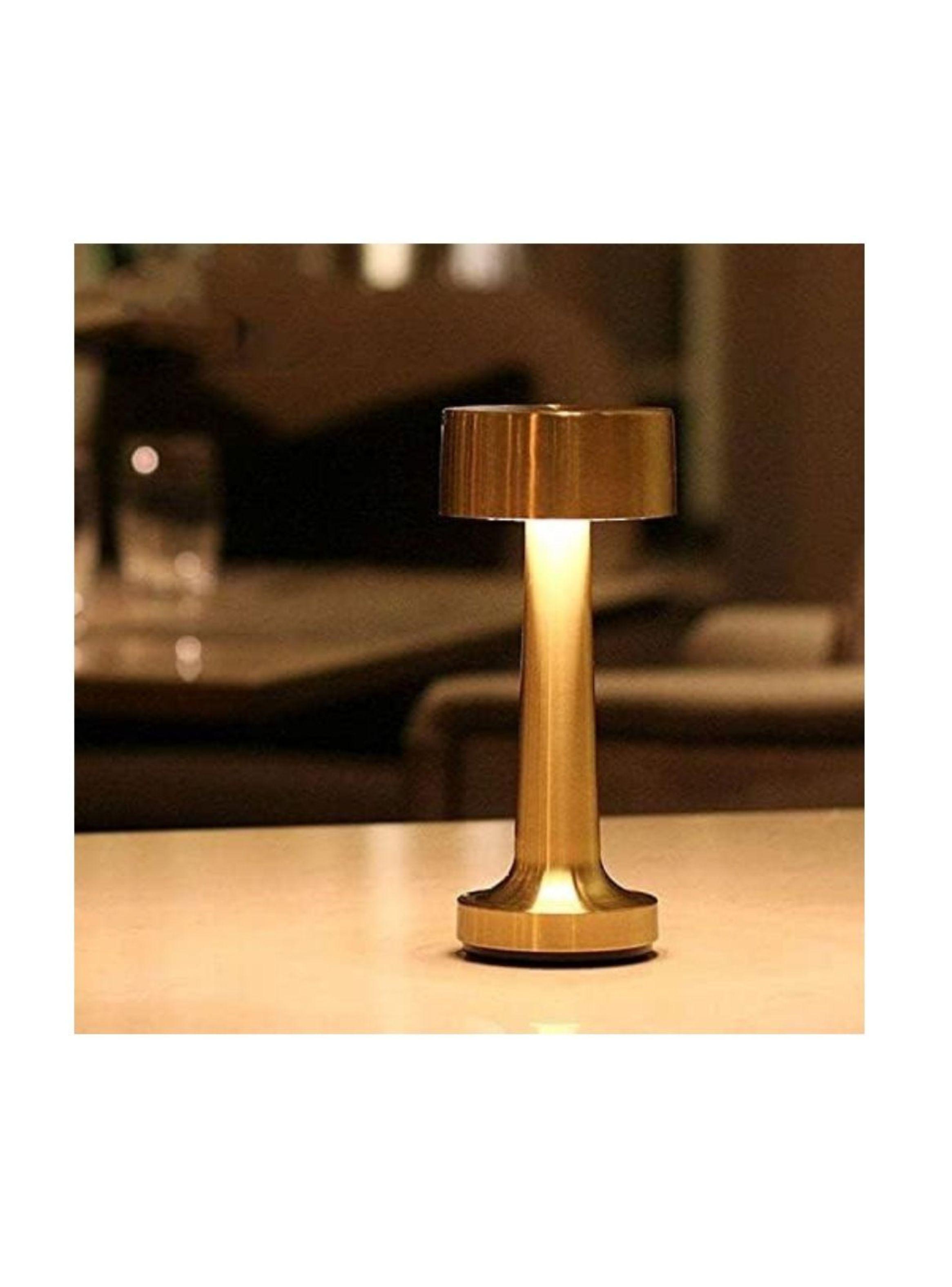 Lámpara De Mesa Recargable Inalámbrica Control Táctil Con Carga Usb-4
