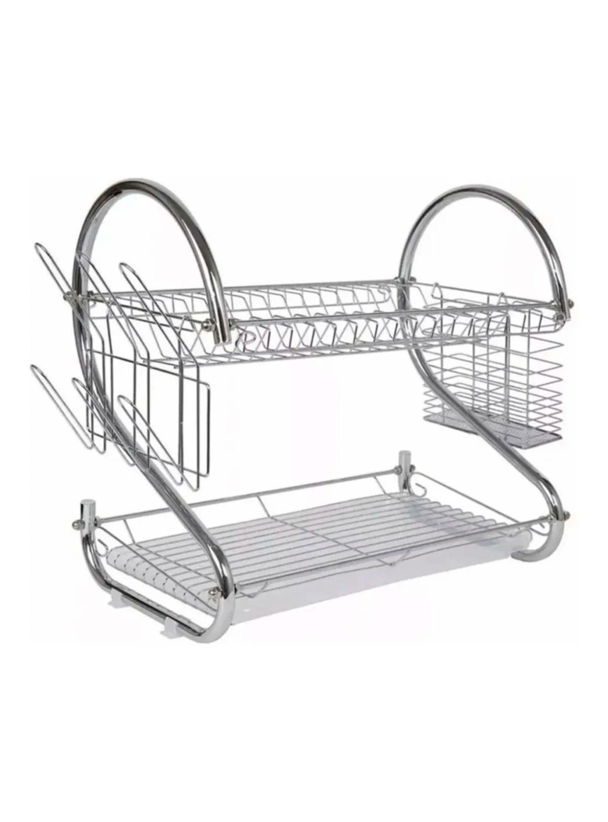 Estante Escurridor Organizador Platos 2 Niveles 40X26X38 Cm-2