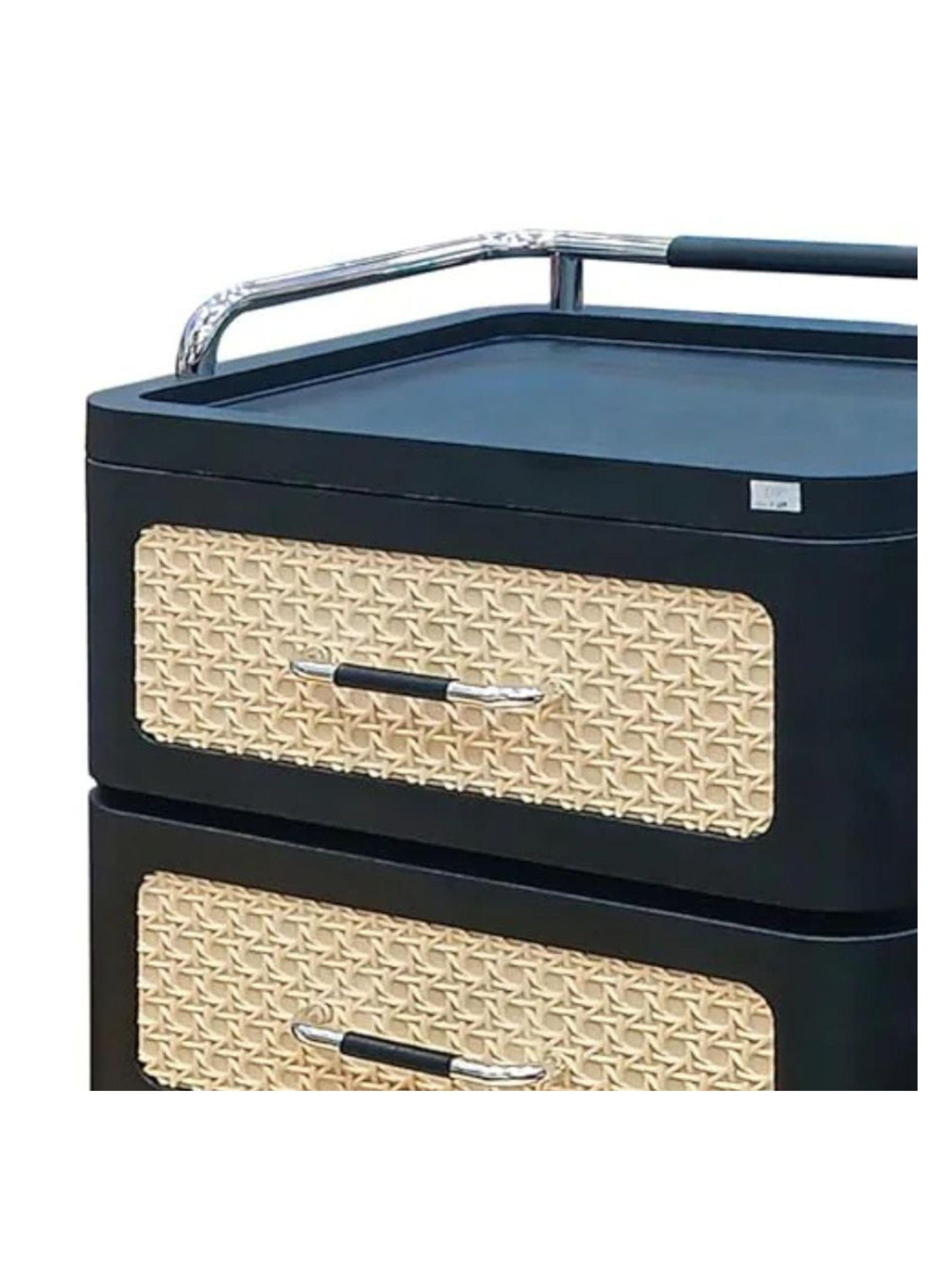 Cajón Multiusos De Plástico De 4 Niveles Con Ruedas-2