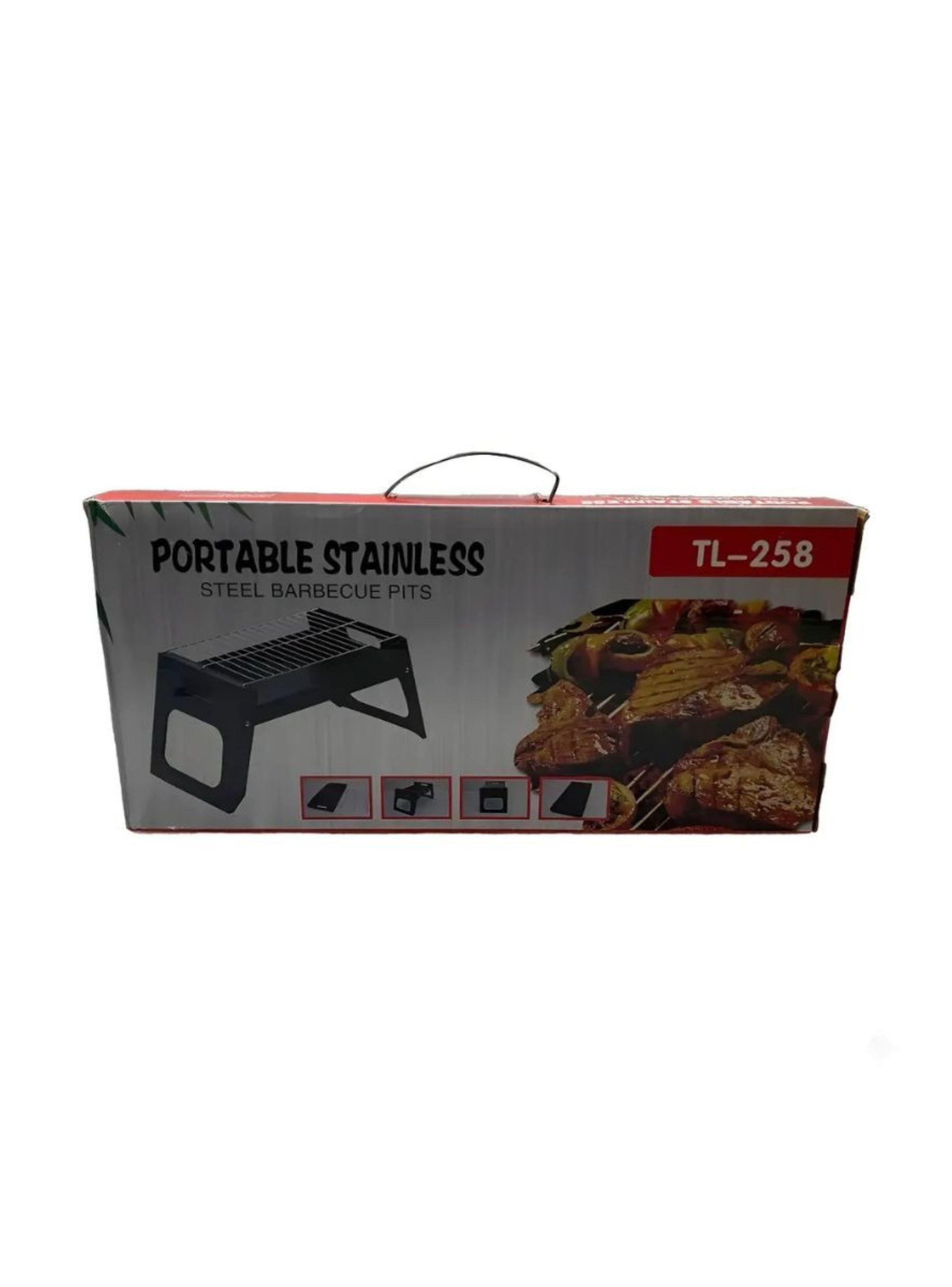  Parrilla Portátil A Carbón Plegable Camping Asado -2
