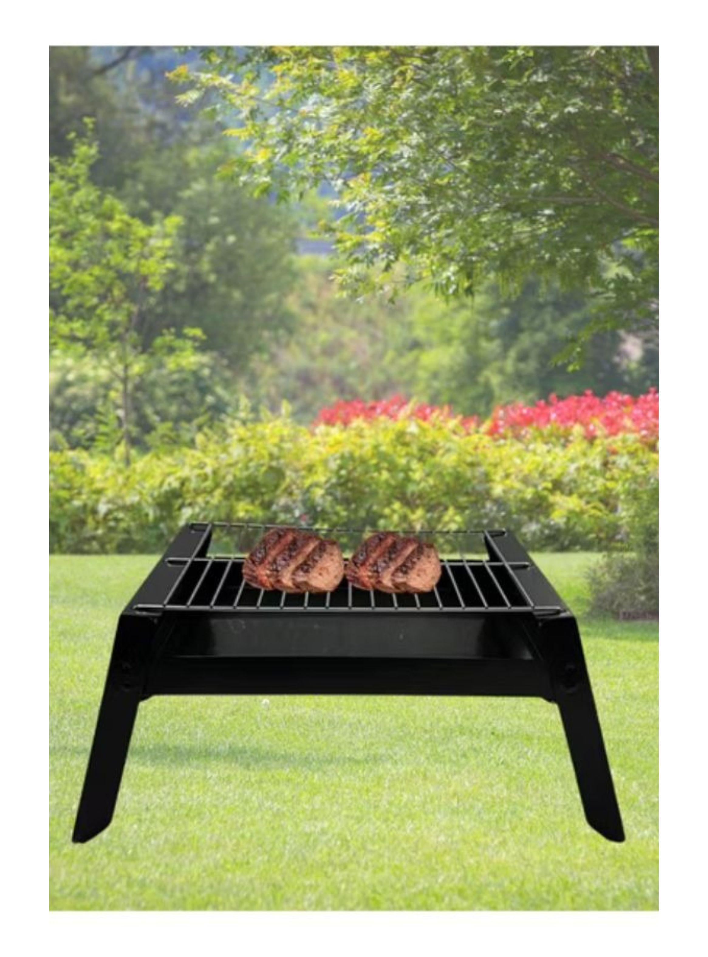  Parrilla Portátil A Carbón Plegable Camping Asado -4
