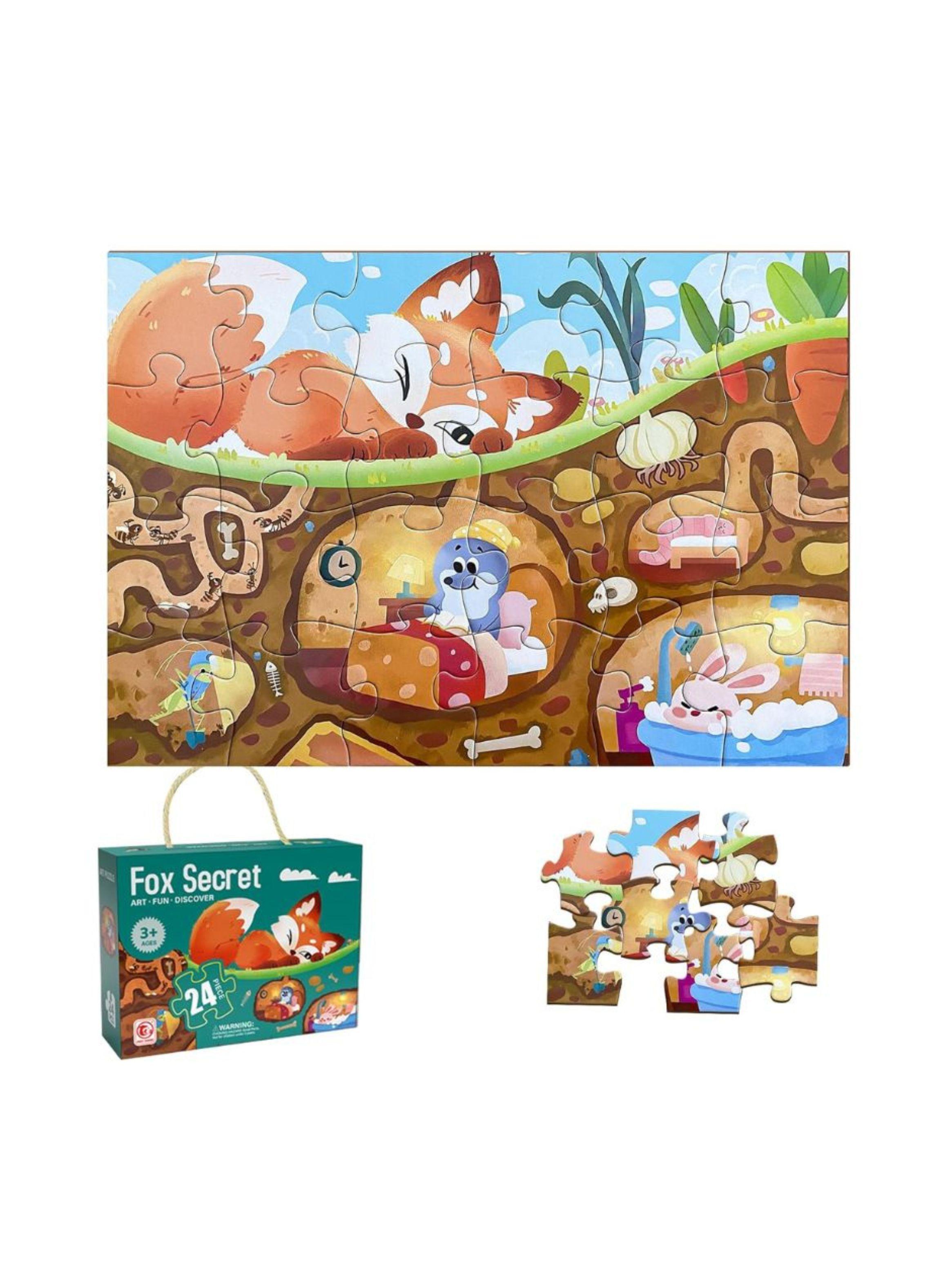 Rompecabezas De Zorro Para Niños-3