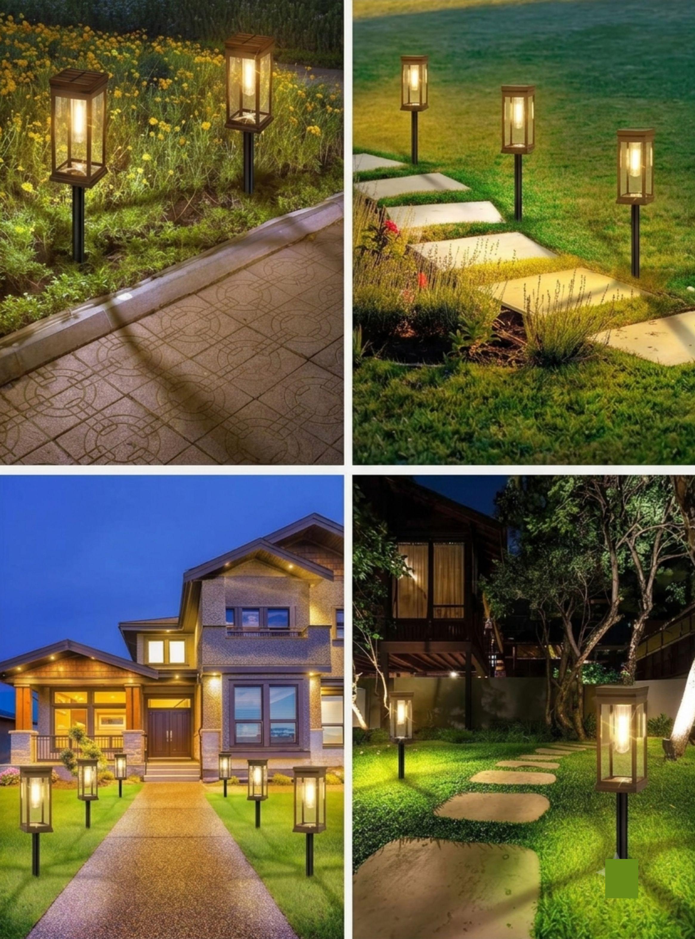 Estaca Luz Solar Led Jardín Foco Exterior Camino Terraza-2