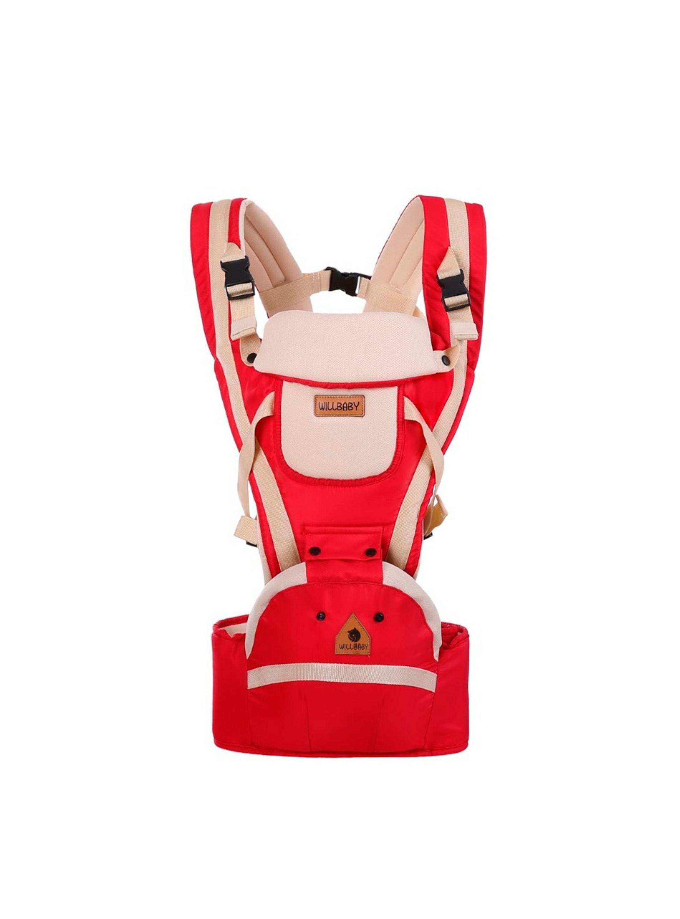 Portabebés Ergonómico Y Transpirable 3 En 1 Color Rojo-1